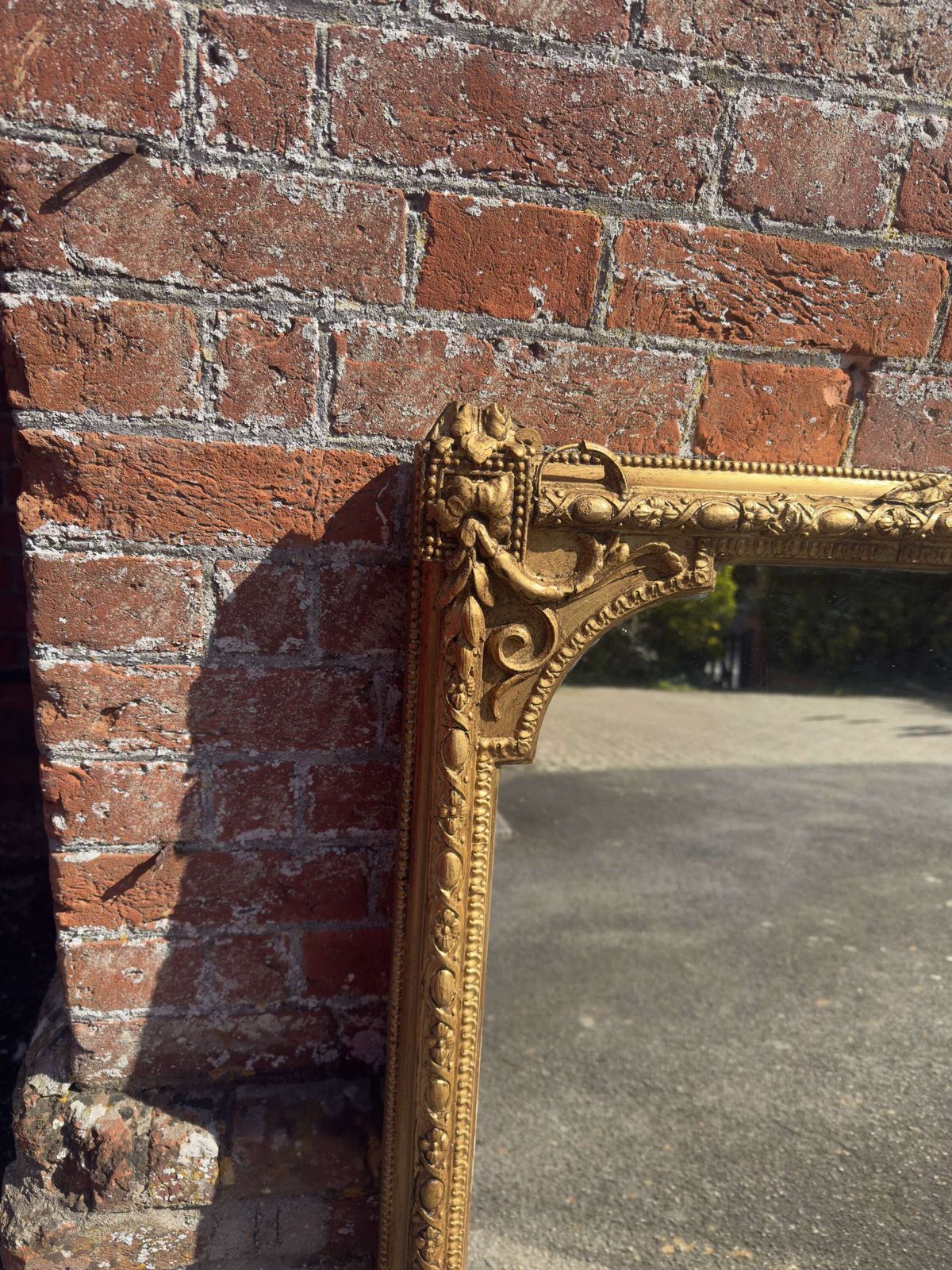 A Highly Impressive Large Antique English 19th Century Gilt Overmantle Mirror. photo buy