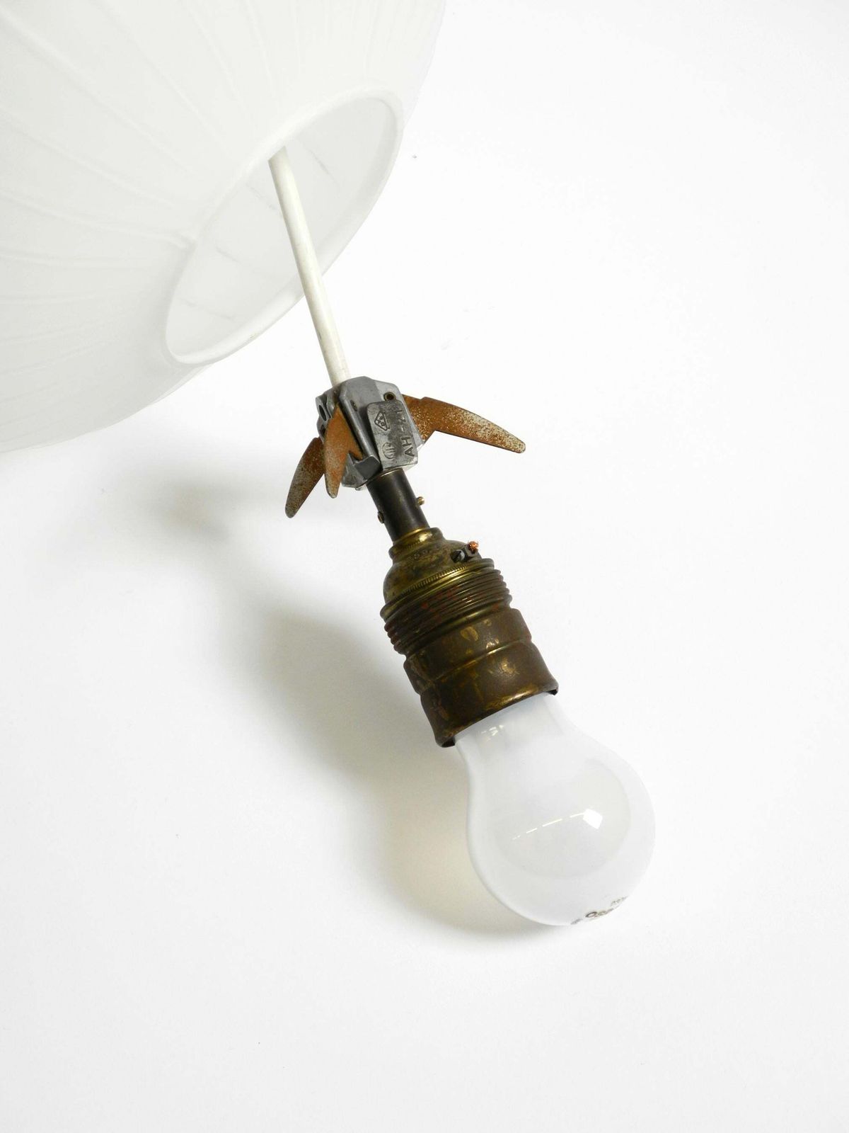 Lighting Aloys Gangkofner Mid Century Glass Pendant Lamp Model Bologna By Peill & Putzler photo