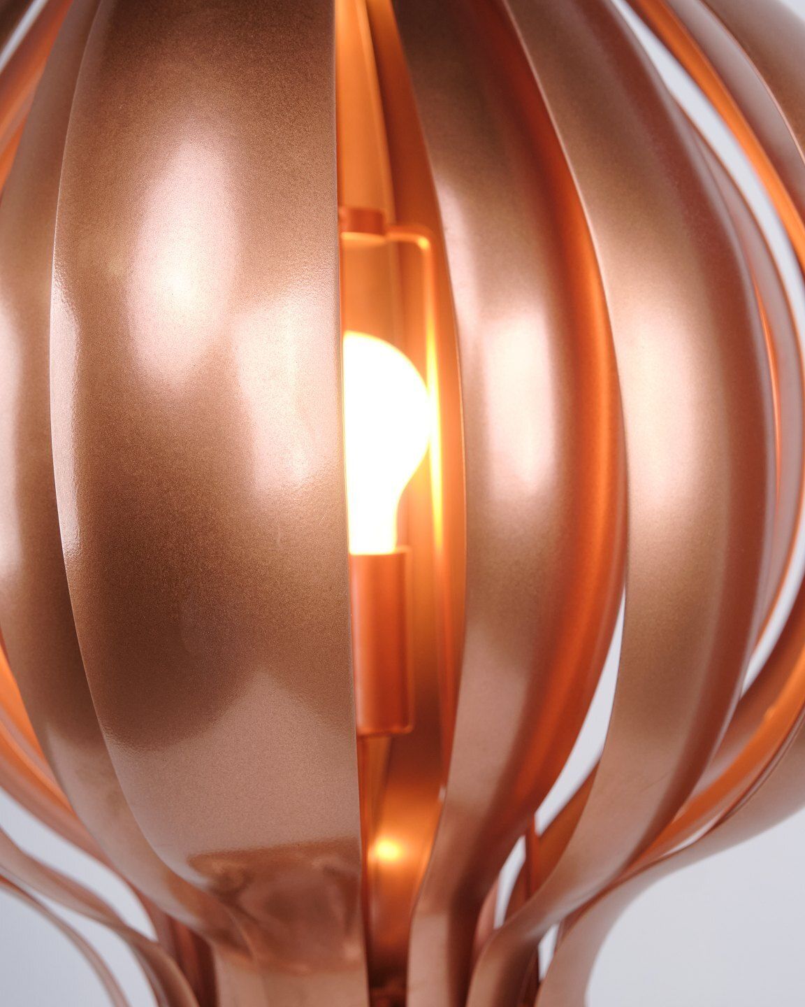 Onion Copper Table Lamp By Verner Panton, 1970s photo vinterior