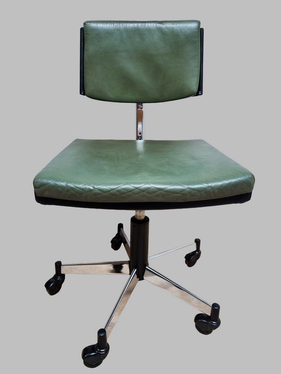 Adjustable Swivel Office Chair From Stoll Giroflex, Switzerland, 1965