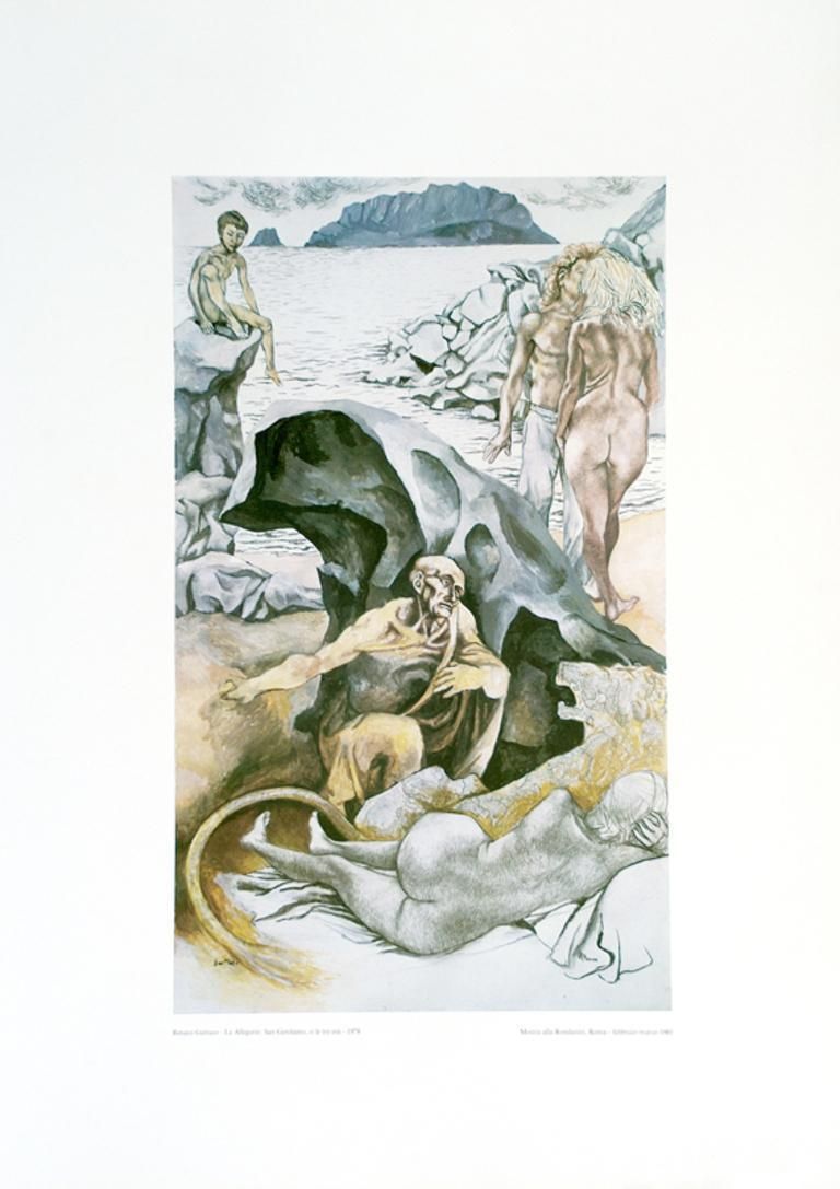 The Allegories Saint Jerome   Offset After Renato Guttuso   19781978