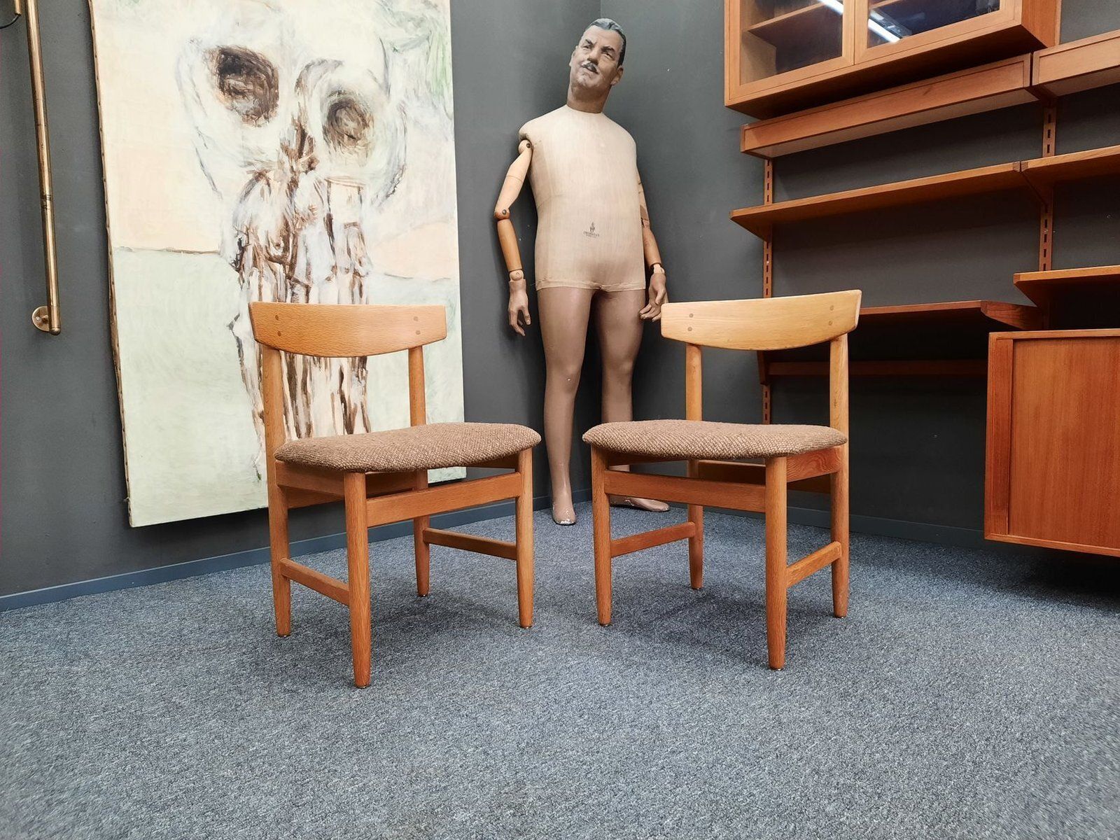 Danish Chairs By Børge Mogensen For Søborg Møbelfabrik, 1960s, Set Of 2