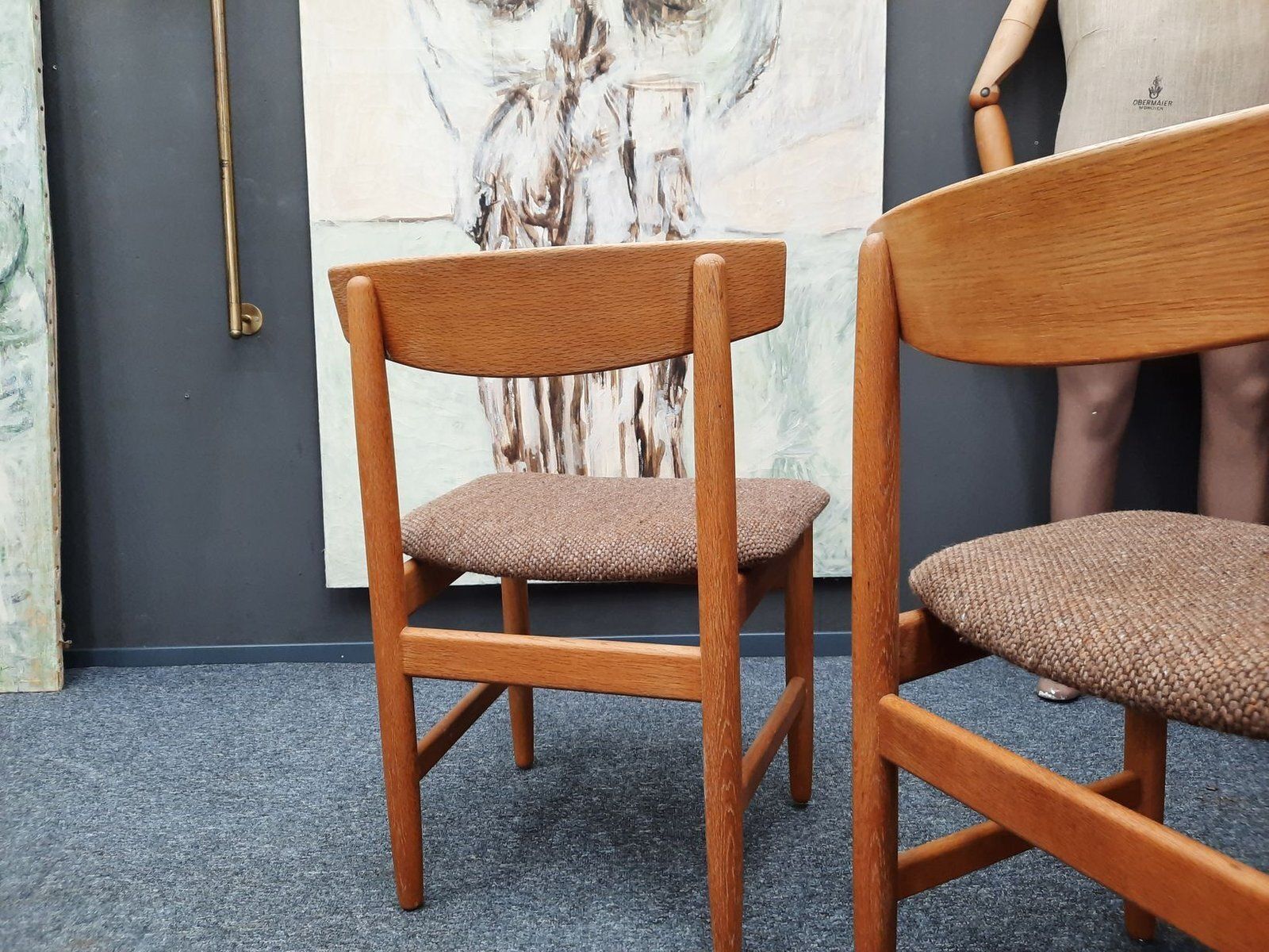 Danish Chairs By Børge Mogensen For Søborg Møbelfabrik, 1960s, Set Of 2 photo buy