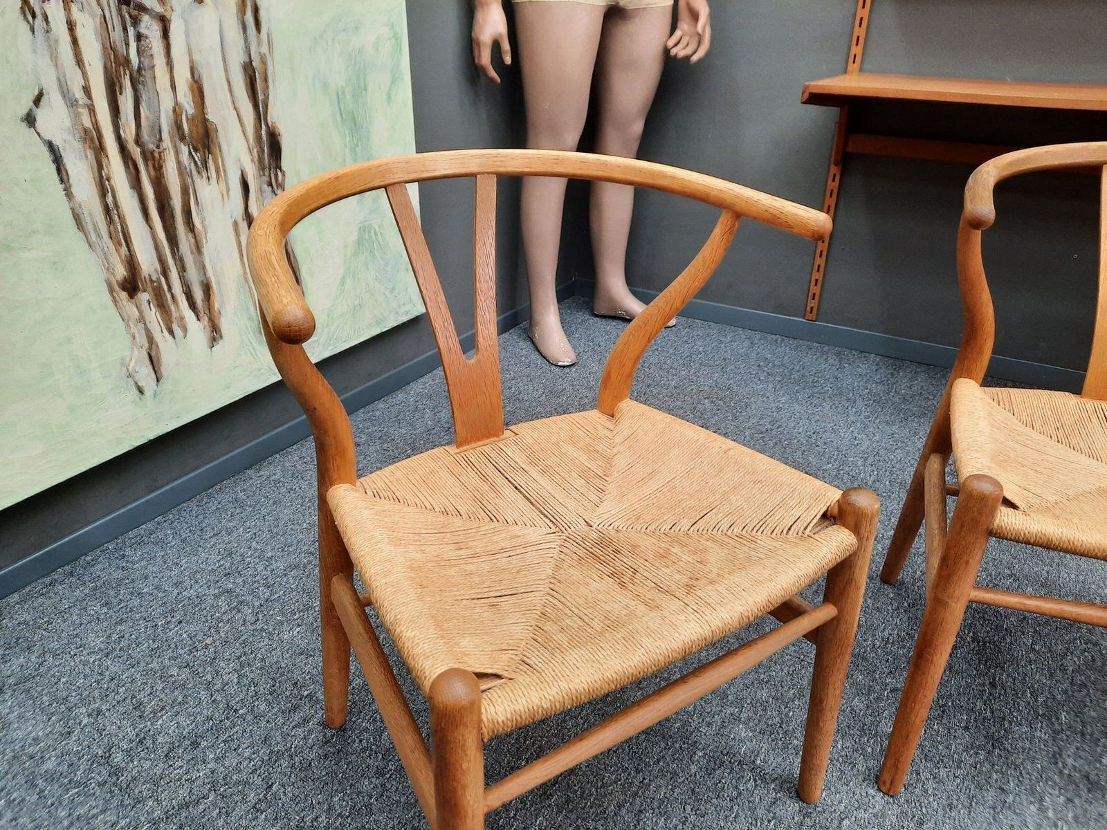 photo furniture Wishbone Chairs By Hans Wegner For Carl Hansen & Son, 1960s, Set Of 2