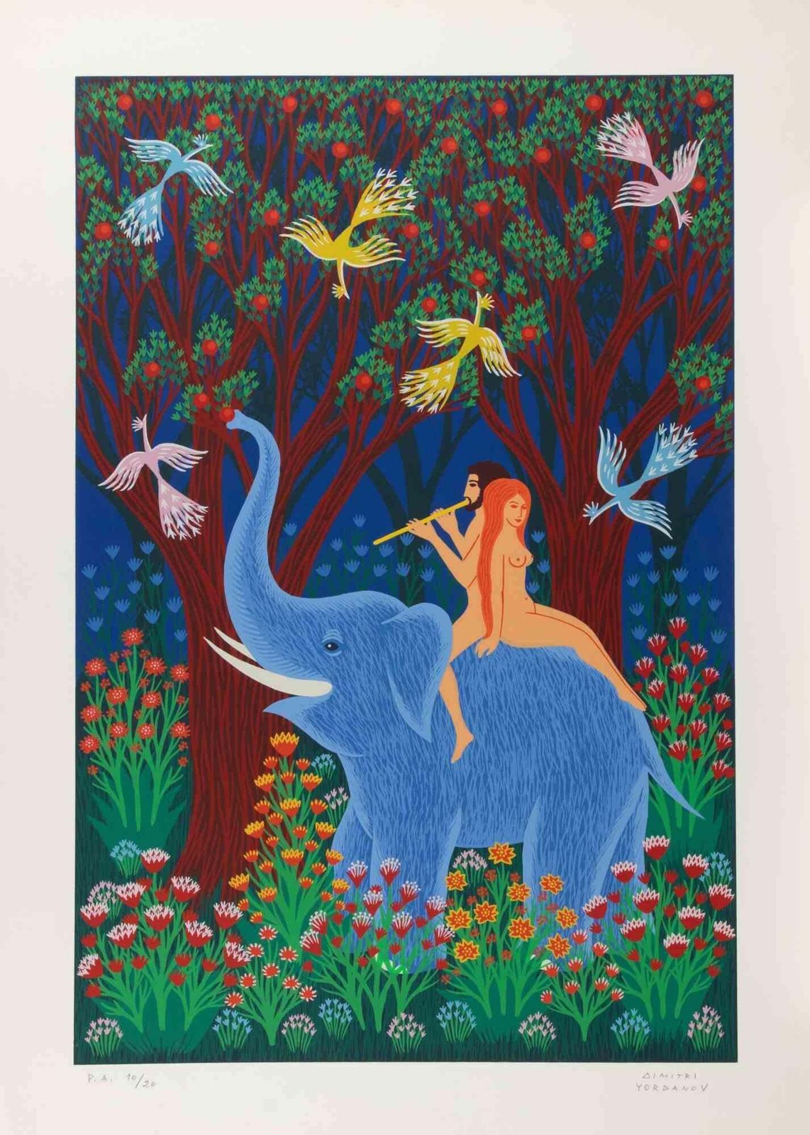 Dimitri Yordanovearthly Paradise   Screen Print By D. Yordanov   1970s1970s