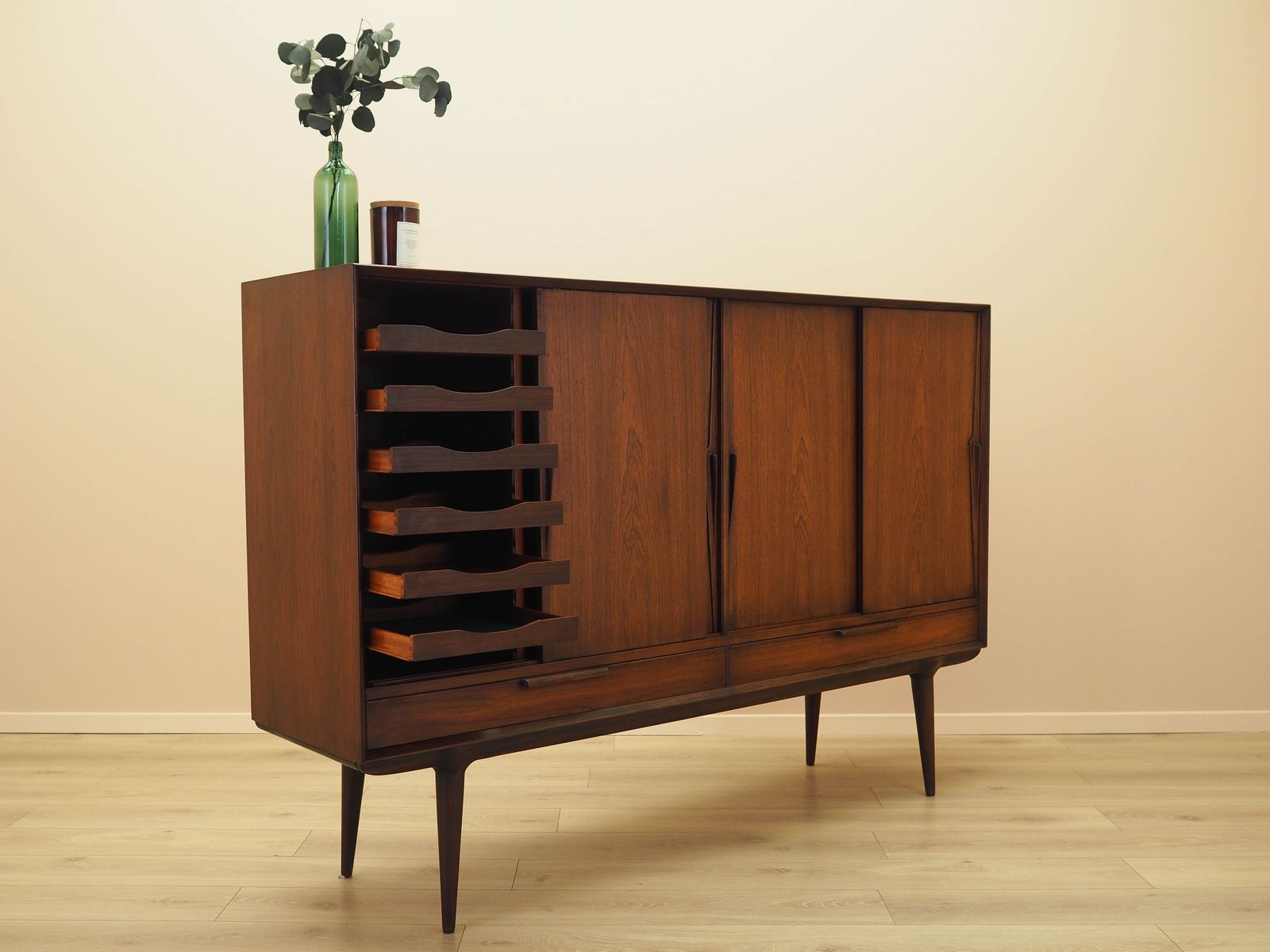 Vintage Highboard, Danish Design, 1970s, Manufacturer: Omann Jun photo vintage