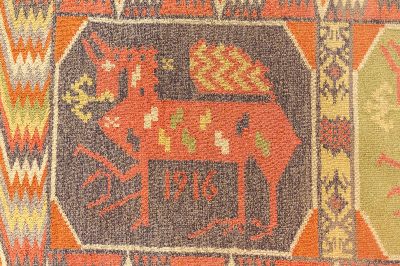 Scandinavian Swedish Textile Horse Design photo buy