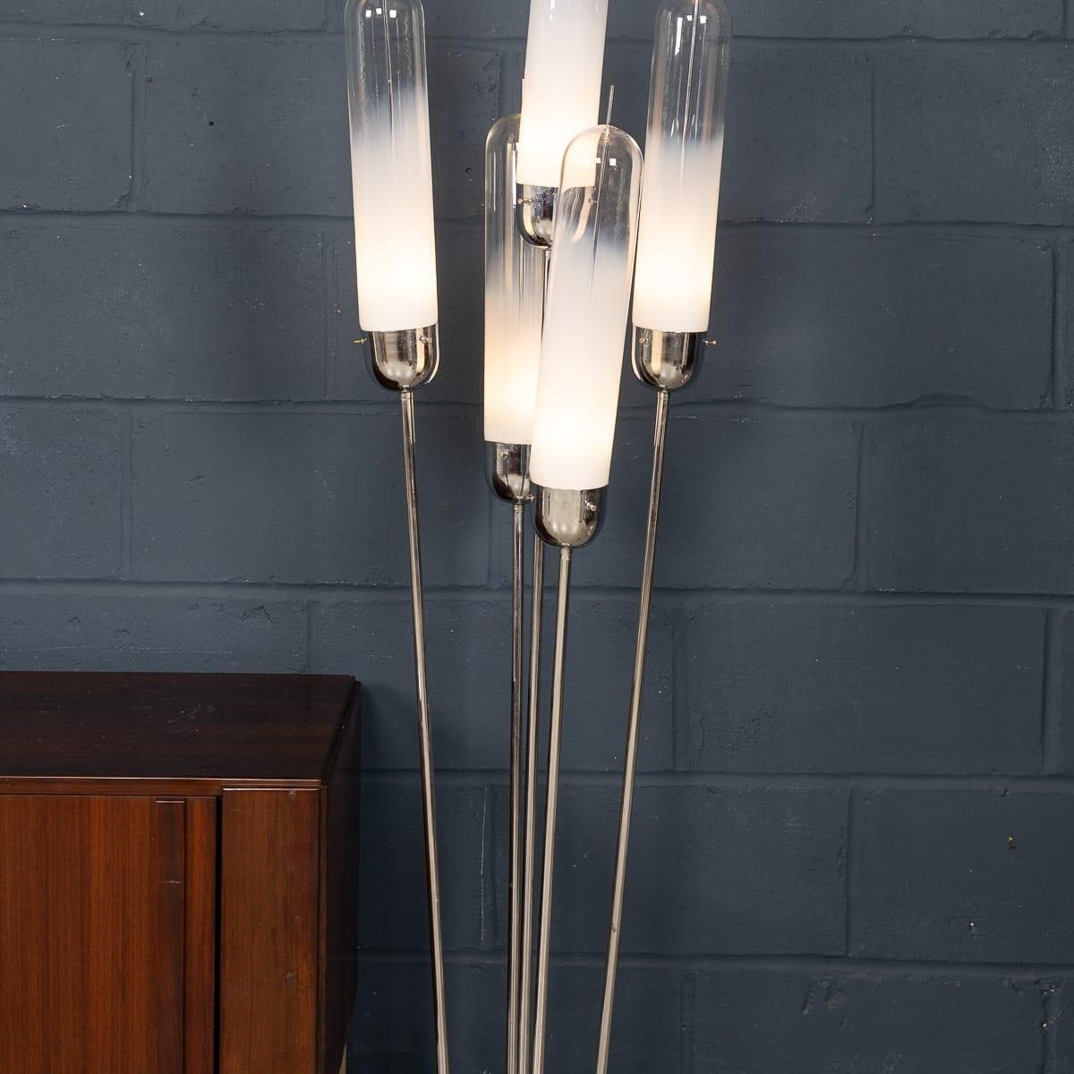 20thc Italian Five Light Murano Glass Lamp By Carlo Nason For Mazzega C.1970 photo vinterior