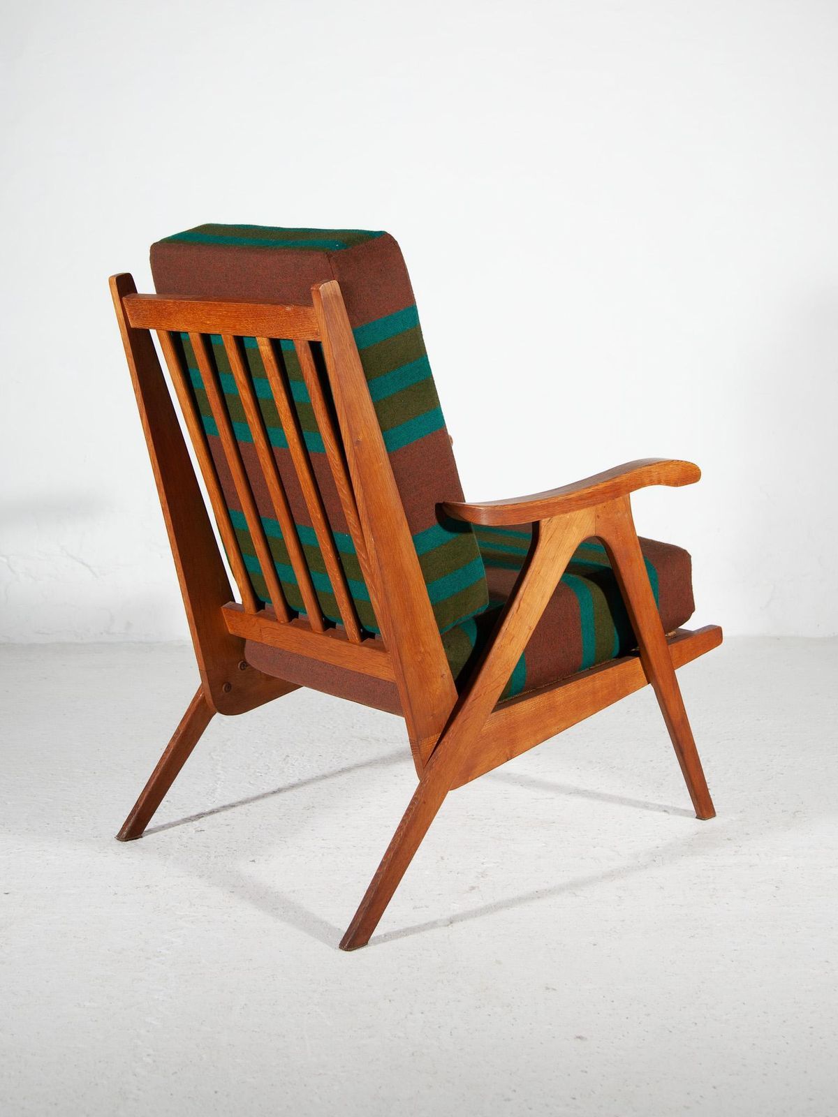1950 Midcentury Modern Rob Parry Set Of Two Teak Lounge Chairs photo 5176.0
