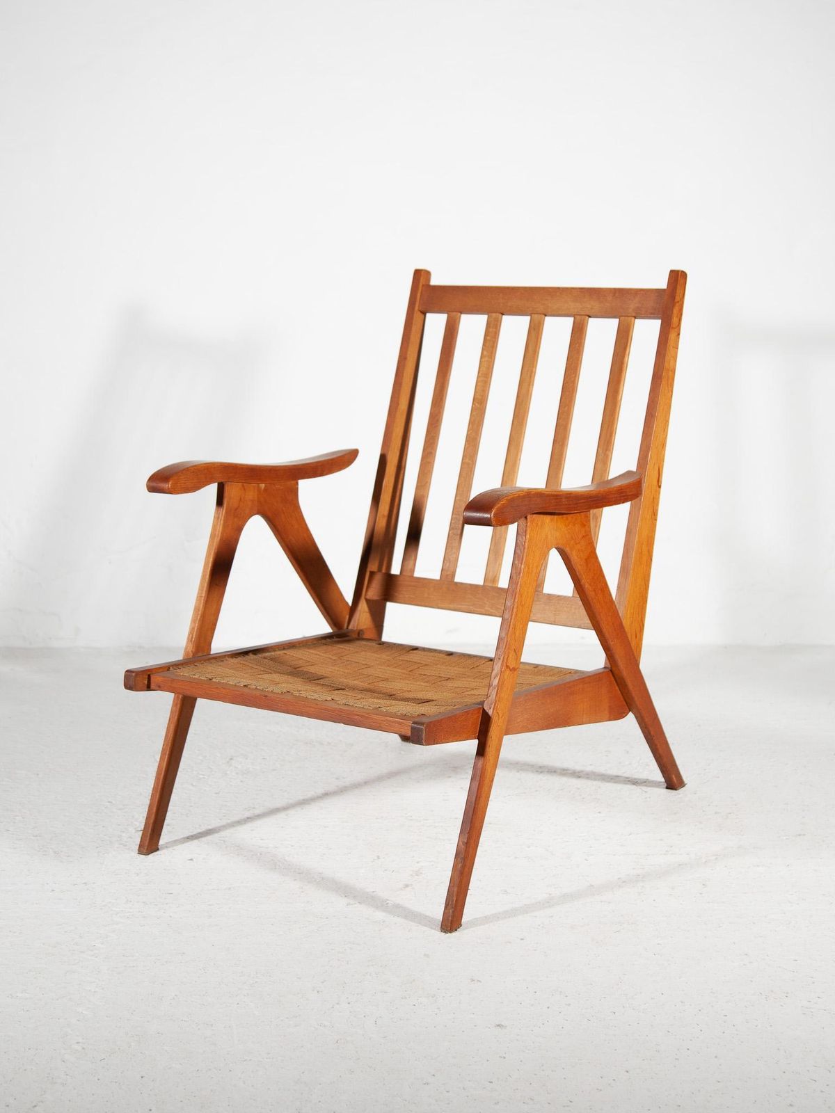 5176.0 1950 Midcentury Modern Rob Parry Set Of Two Teak Lounge Chairs photo