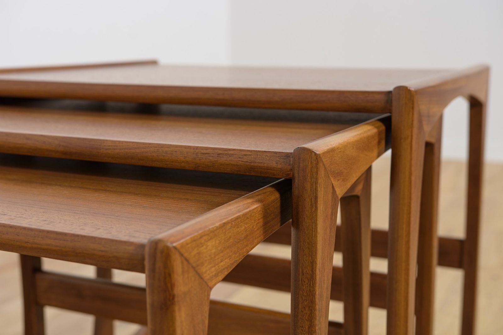 629.0 Mid Century Teak Nesting Tables By R. Benett For G Plan, United Kingdom, 1970s, Set Of 3 photo