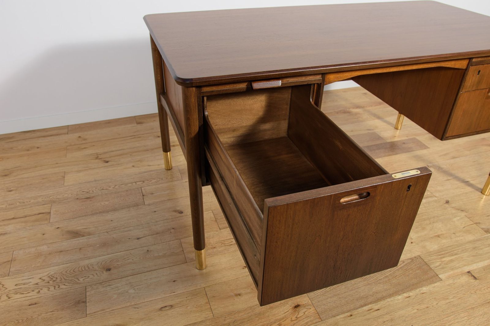 photo vinterior Mid Century Teak Desk By Sten Blomberg For Seffle Möbelfabrik, Sweden, 1960s
