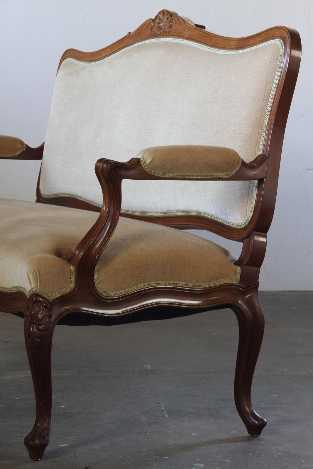 Antique Louis XV Style 19th Century Sofa, French photo furniture