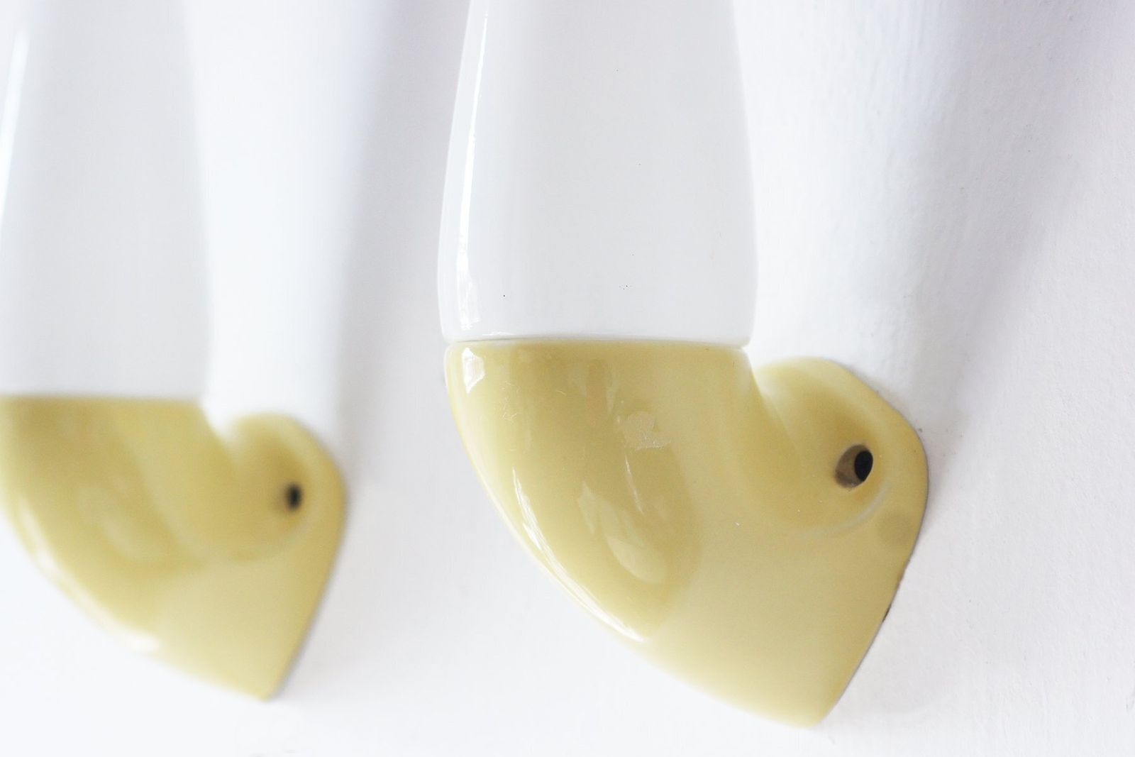Yellow Ceramic Model 6035 Lamps By Stig Carlsson For Ifö, 1960s, Set Of 2 photo for sale