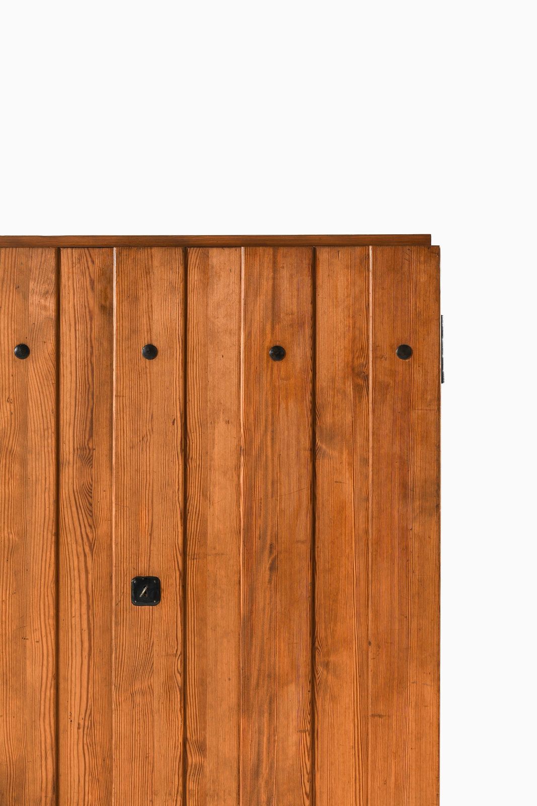 Lovö Cabinet In Iron, Pine And Wrought Iron By Axel Einar Hjorth, 1930s photo for sale