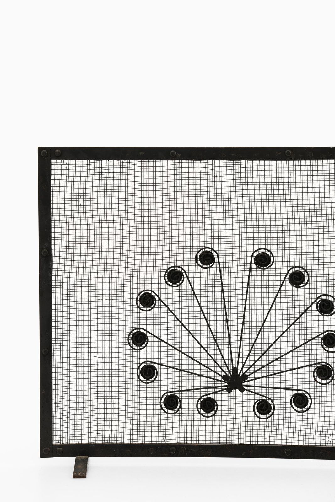 Fire Screen In Metal By Gunnar Ander, 1960s photo vinterior