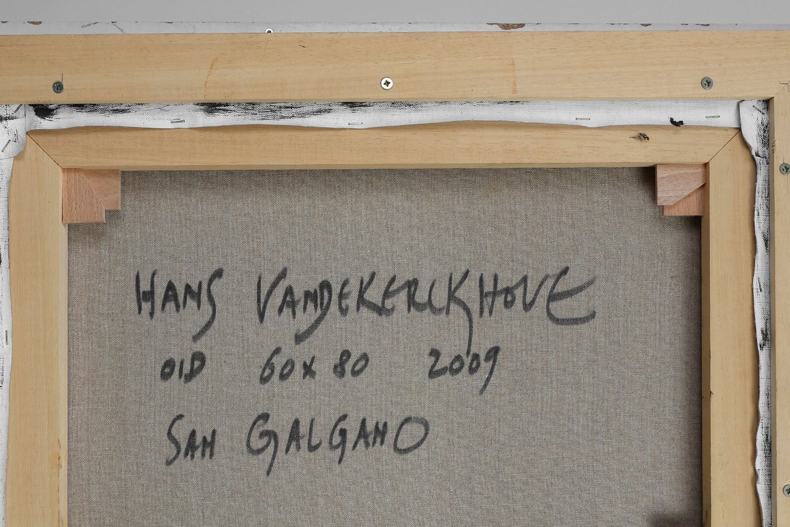 photo for sale Hans Vandekerkhove, San Galgano, 2009, Oil On Canvas