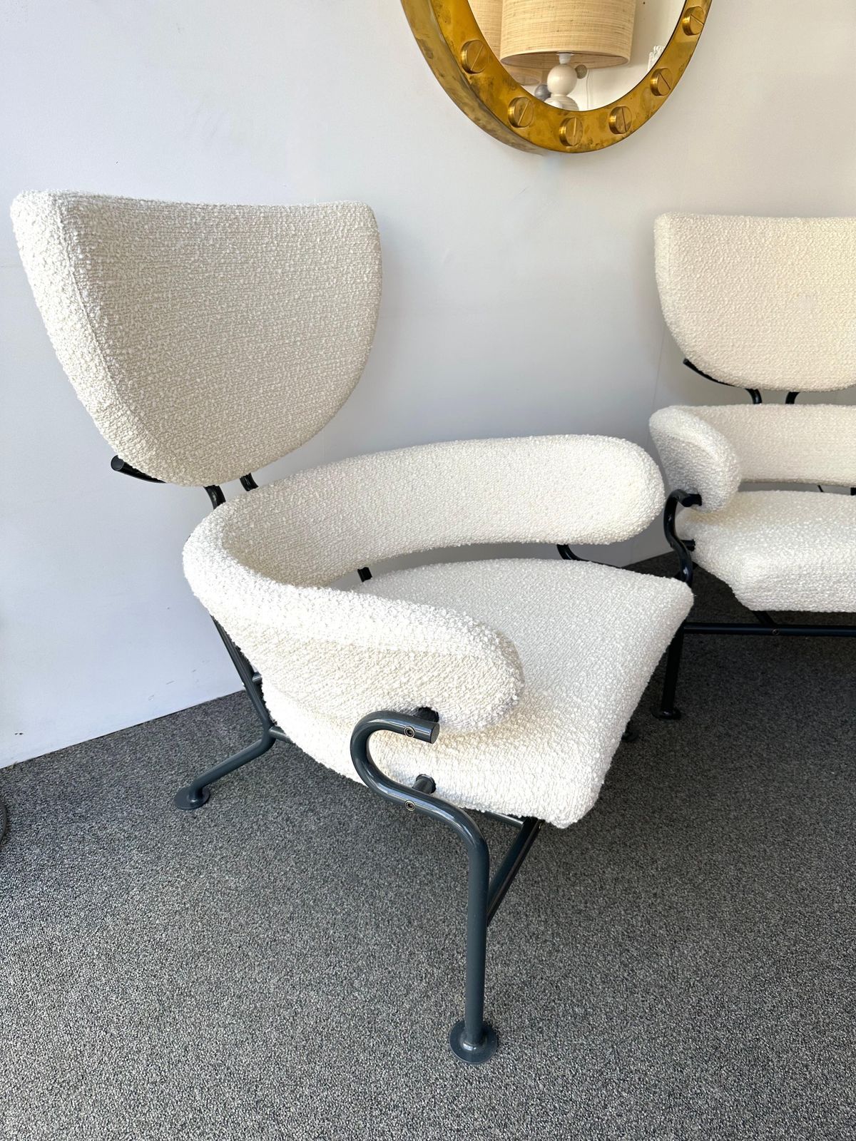 17411.0 Pair Of Armchairs Pl19 By Franco Albini For Poggi, Italy, 1960s photo