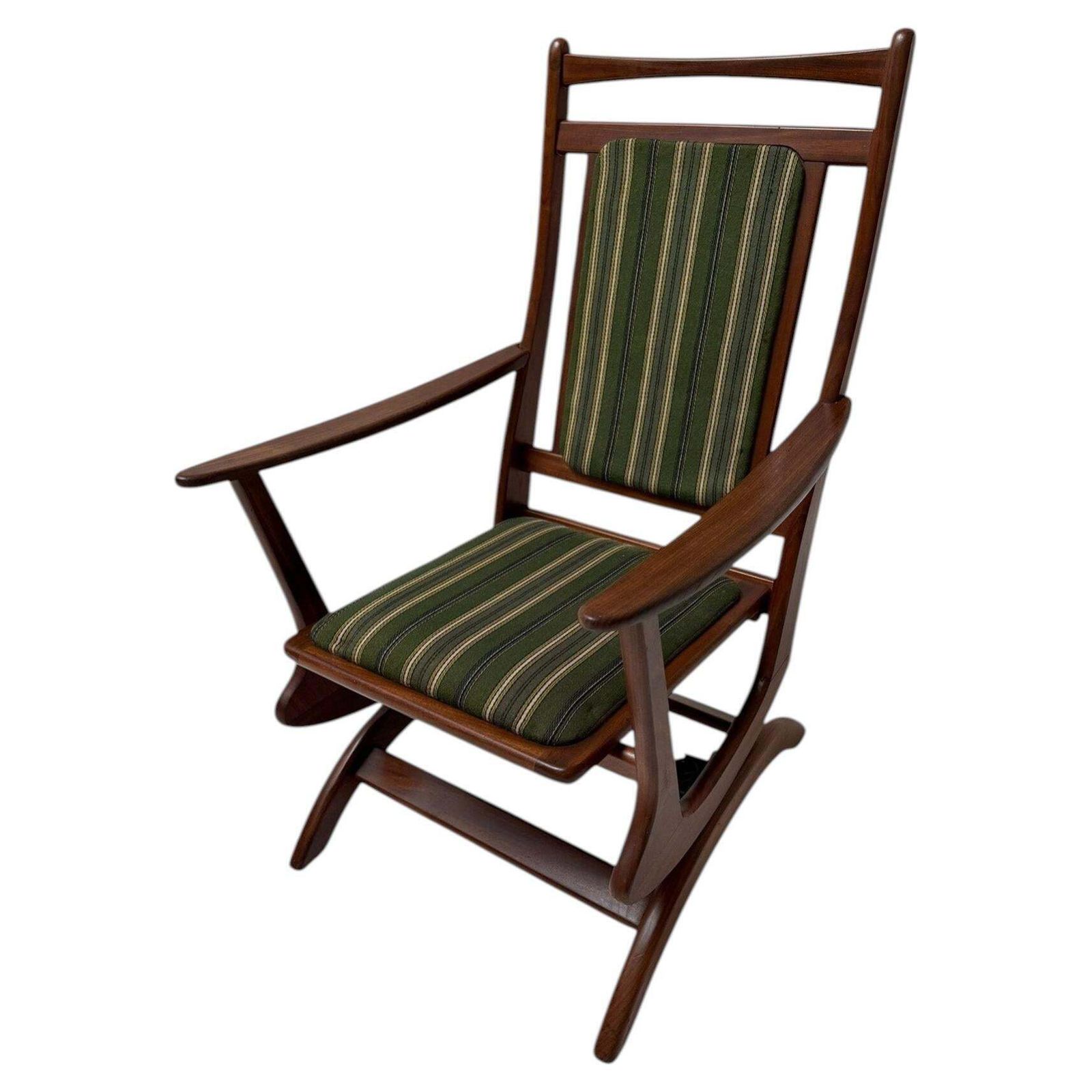 Danish Mid Century Modern Rocking Chair In Teak, 1960s