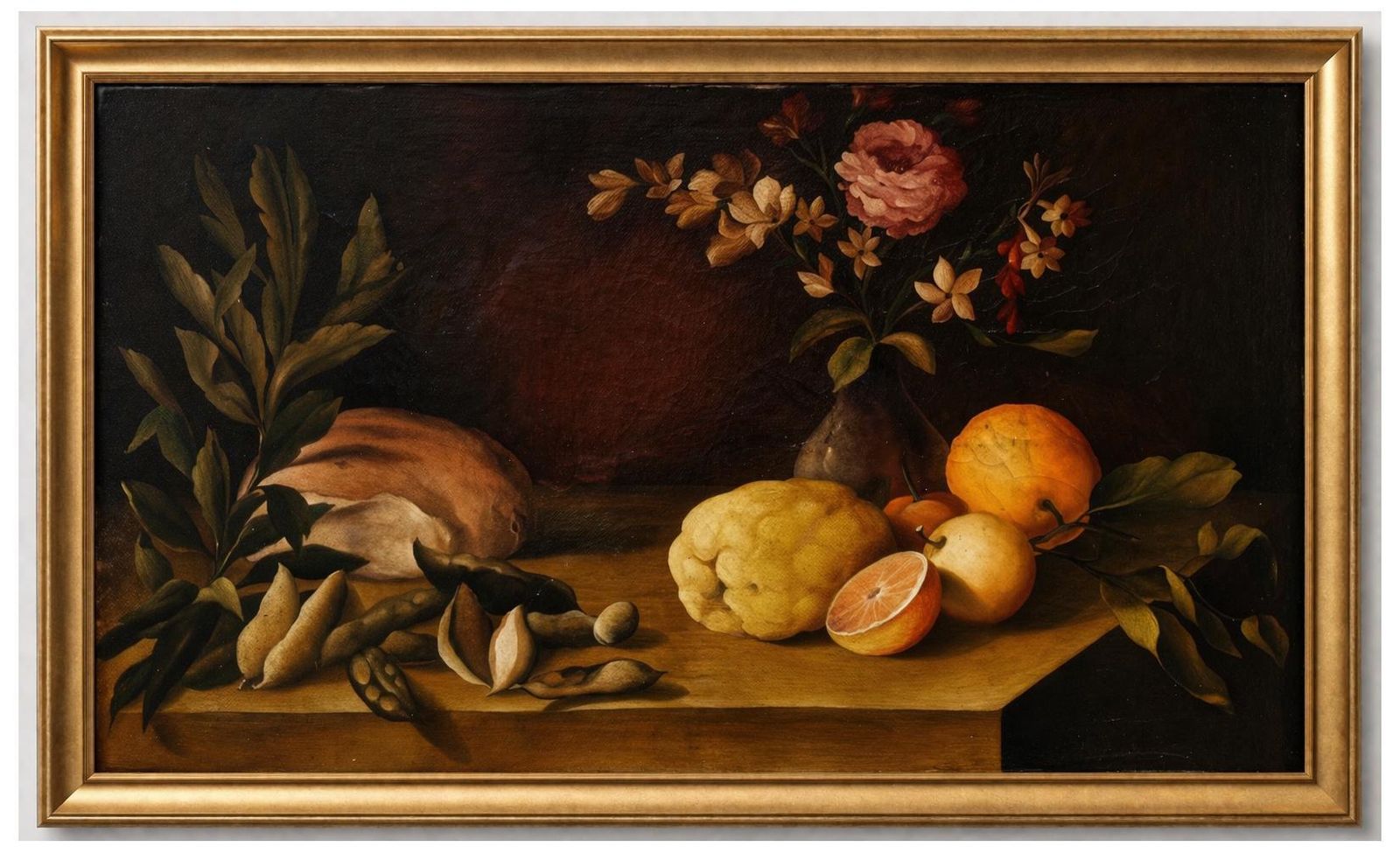 photo furniture Set Of 6 Italian Neapolitan Still Life Paintings, 19th Century Oil On Canvas