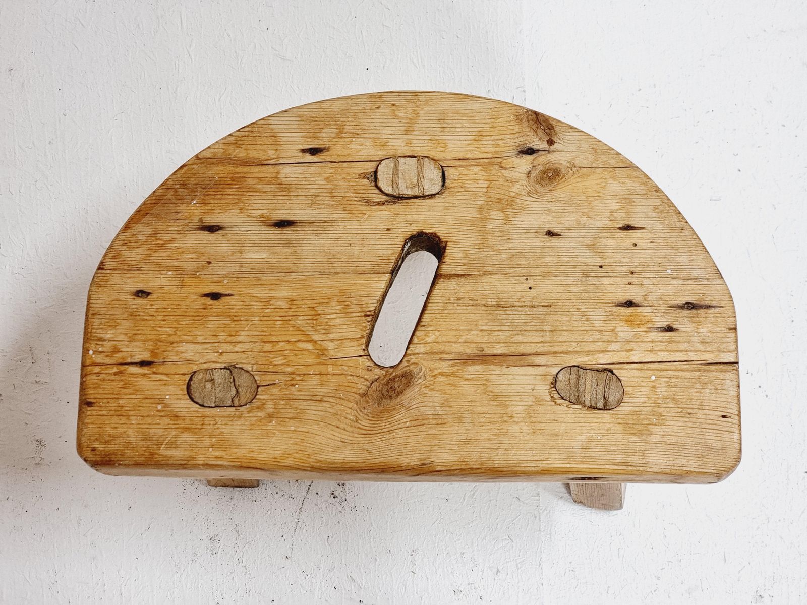 Swedish Allmoge / Folk Art, Stool, Dated 1948 photo furniture