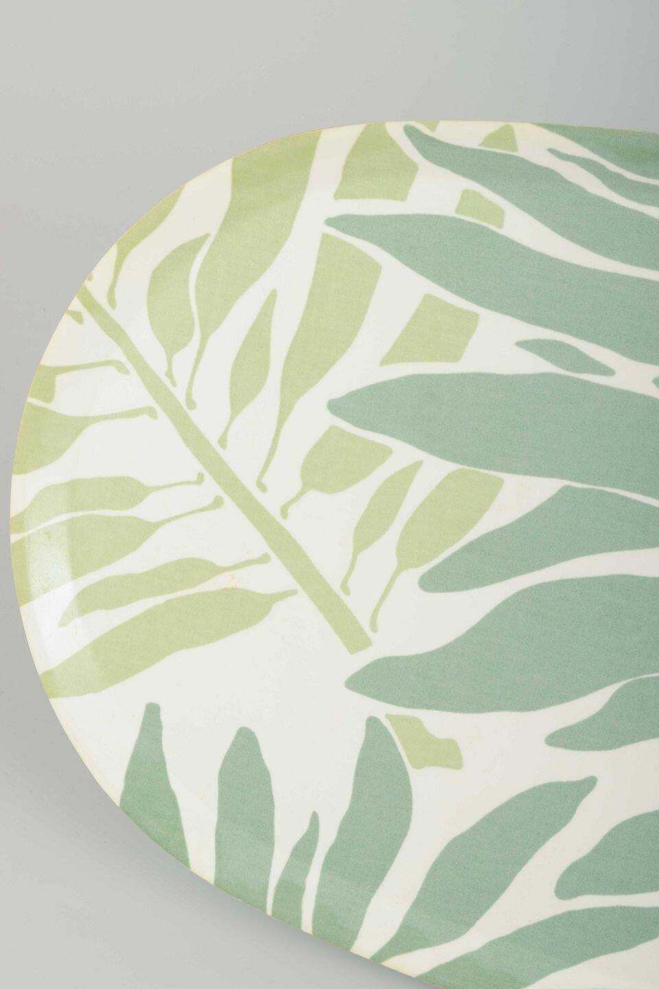 Märta Måås Fjetterström Ab. Oval Serving Tray In Moulded Wood With Leaf Motif. photo for sale