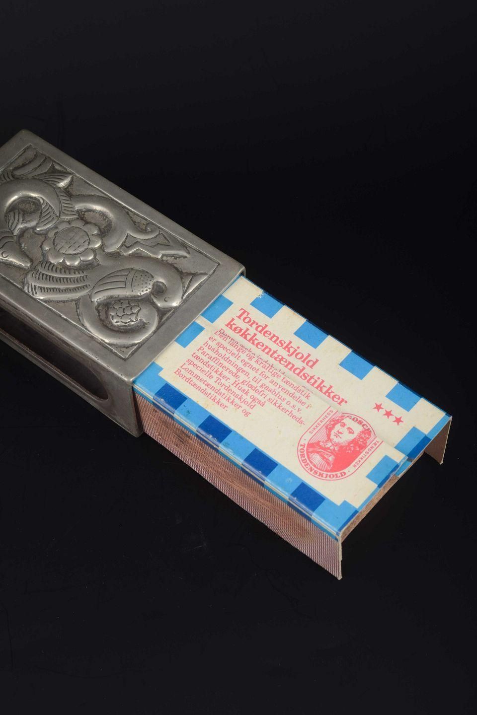 Just Andersen. Vase And Matchbox Holder In Pewter, 1930s–40s. photo 183.0
