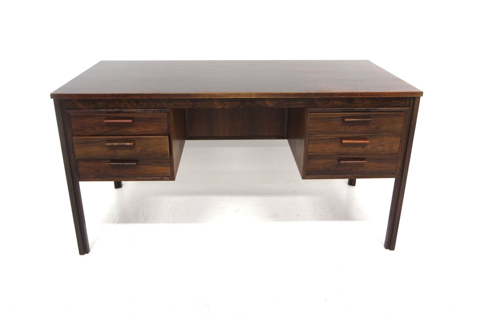 Scandinavian Rosewood Desk, Sweden, 1960s photo for sale
