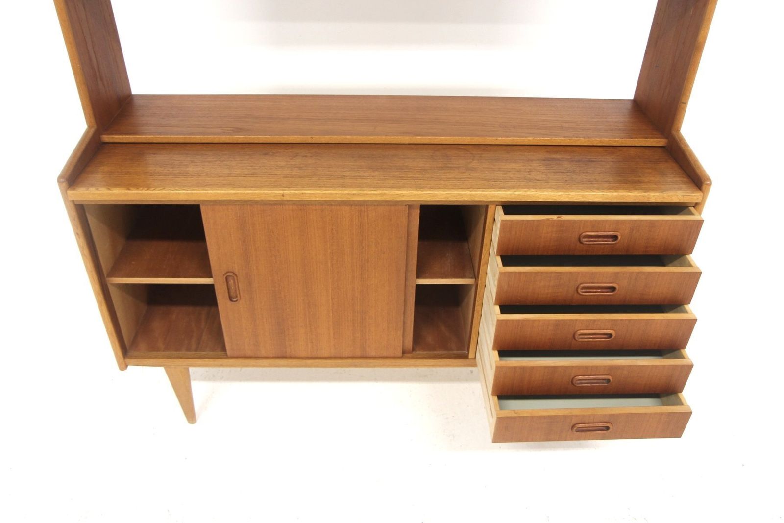 Scandinavian Teak Secretary Desk, Sweden, 1960s photo vinterior
