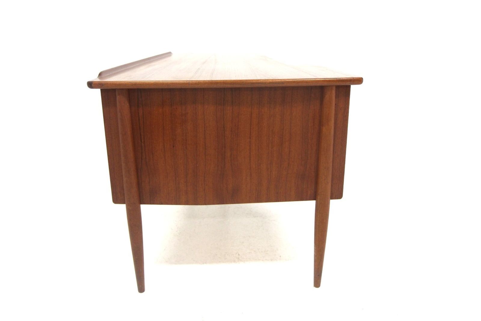 Scandinavian Teak Desk By Göran Strand For Lelångs Möbelfabrik, Sweden, 1950s photo for sale