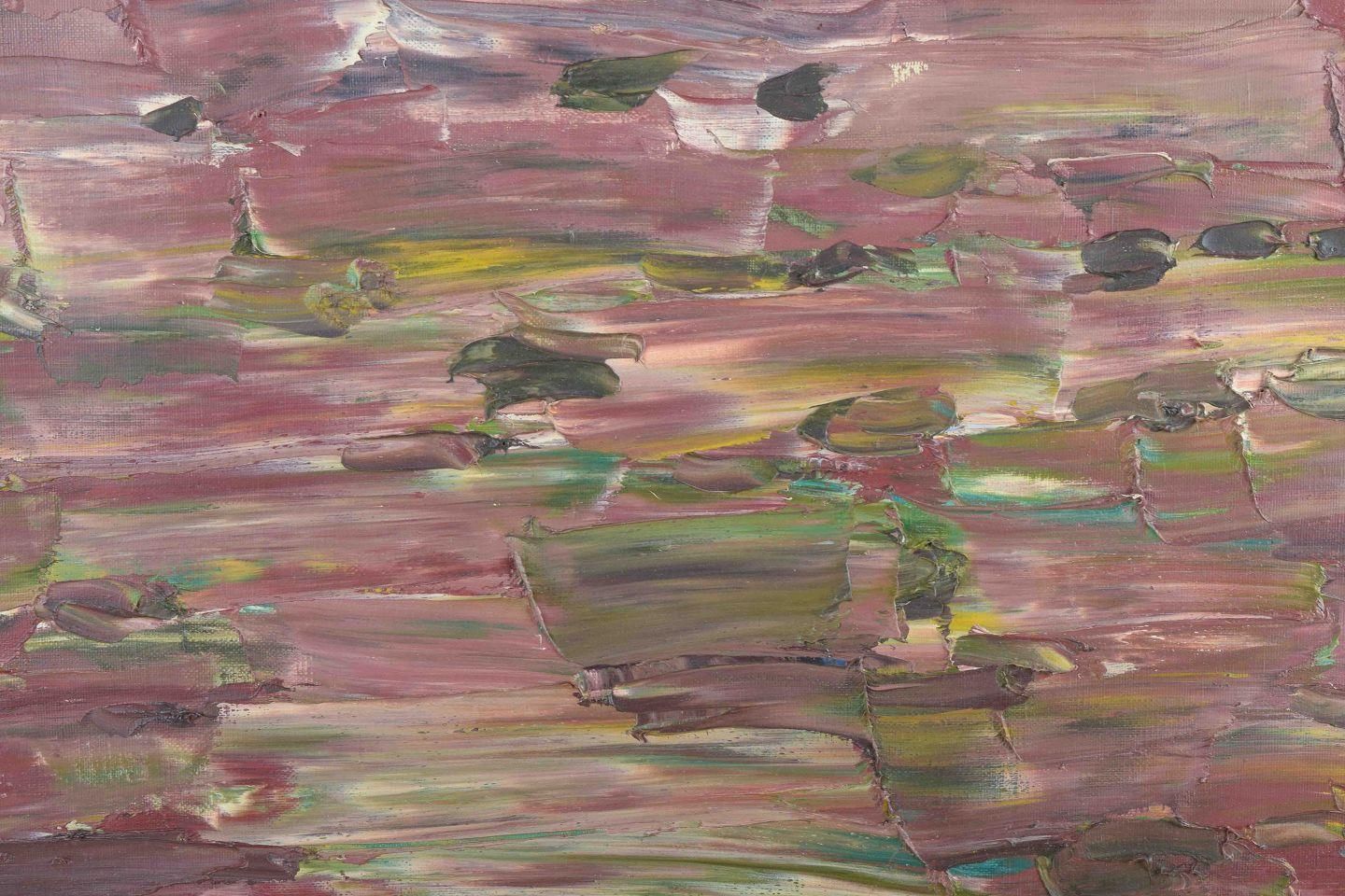 Sven Erik Markhed. Abstract Landscape. “Rött Landskap”. Oil On Canvas. 1970/80s photo for sale