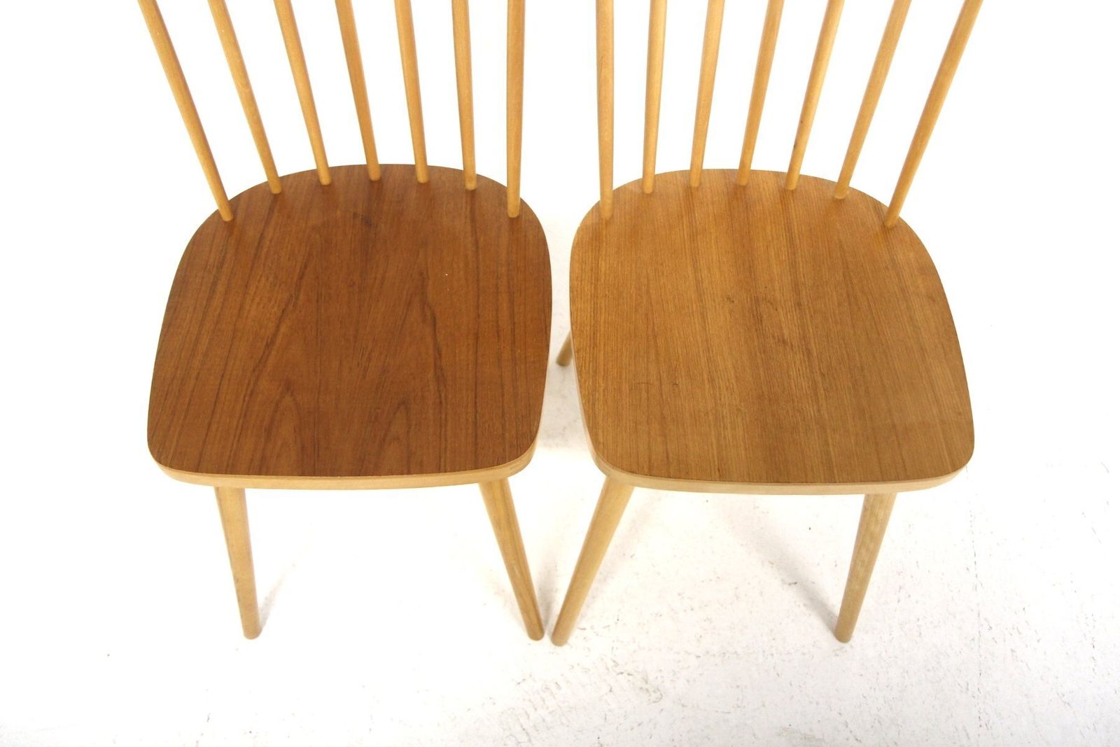 Scandinavian Teak Pinnstol Chairs From Nässjö Stolfabrik, Sweden, 1960s, Set Of 2