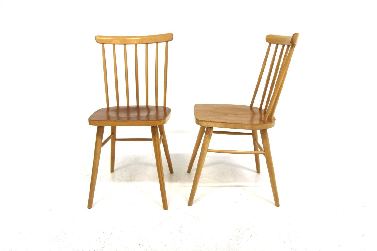 Scandinavian Teak Pinnstol Chairs From Nässjö Stolfabrik, Sweden, 1960s, Set Of 2 photo furniture