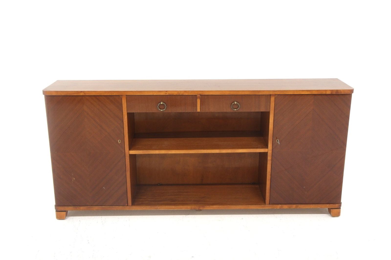Swedish Modern Scandinavian Mahogany Model 21 Bookcase, Sweden, 1940s photo 740.0