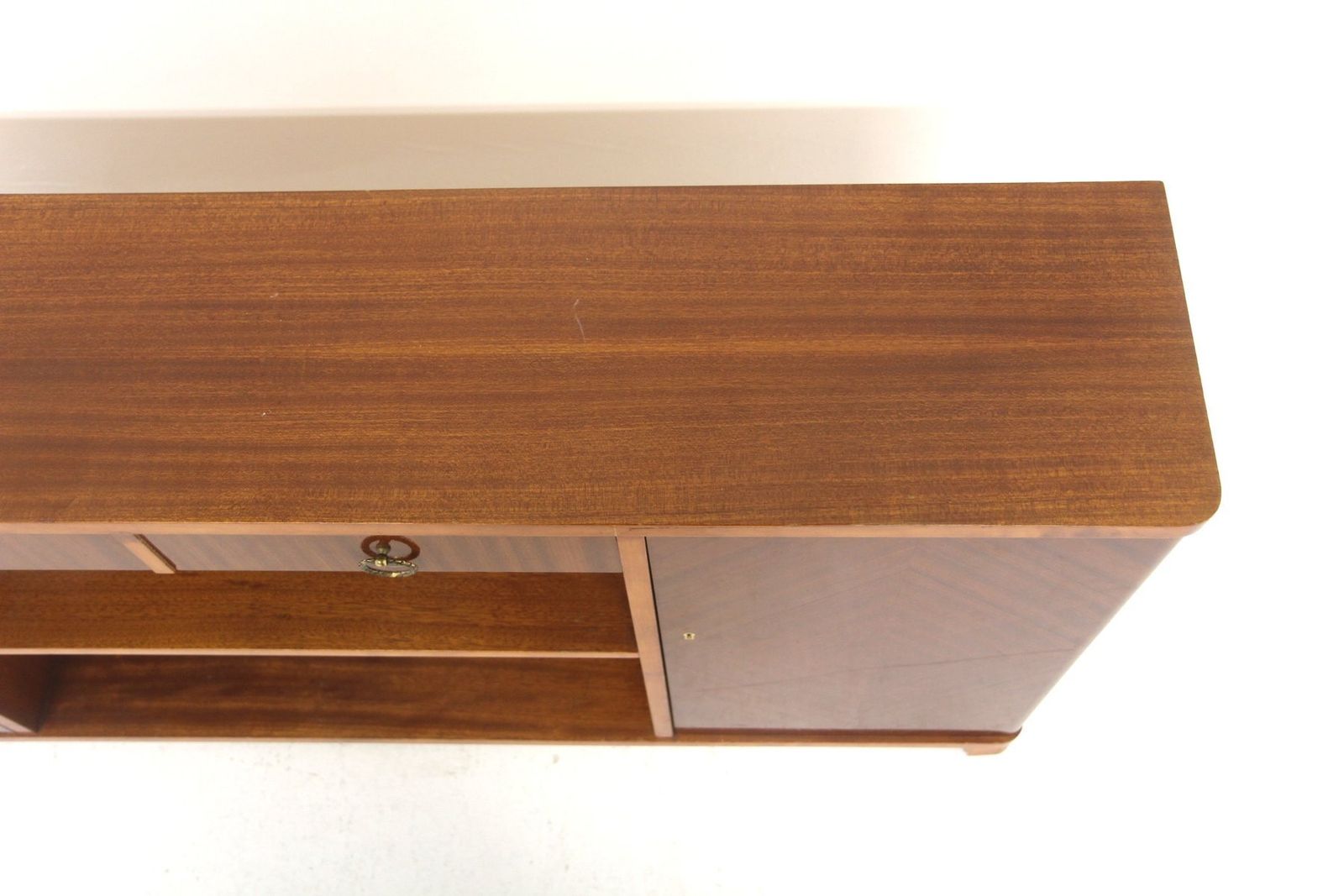 Swedish Modern Scandinavian Mahogany Model 21 Bookcase, Sweden, 1940s photo buy