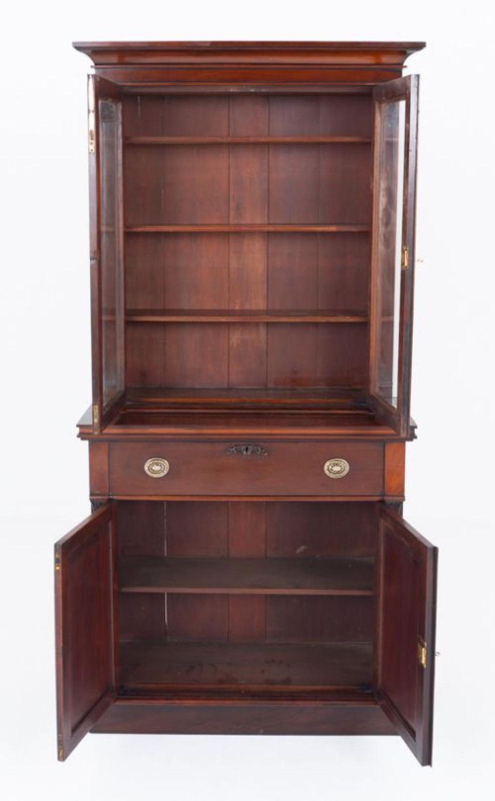 Period Victorian Secretaire Bookcase Bureau Cabinet 1860 photo 1750.0