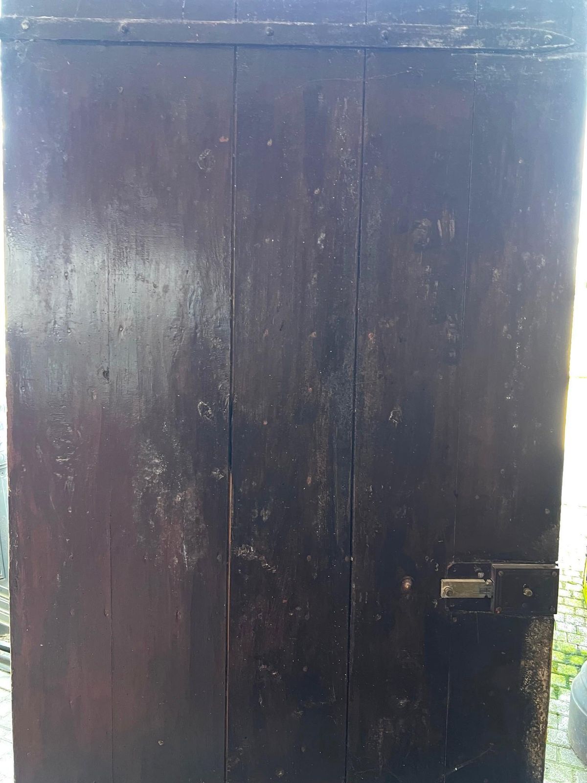Entrance Door, Black Lacquered Main Door Single Leaf, Italy photo buy