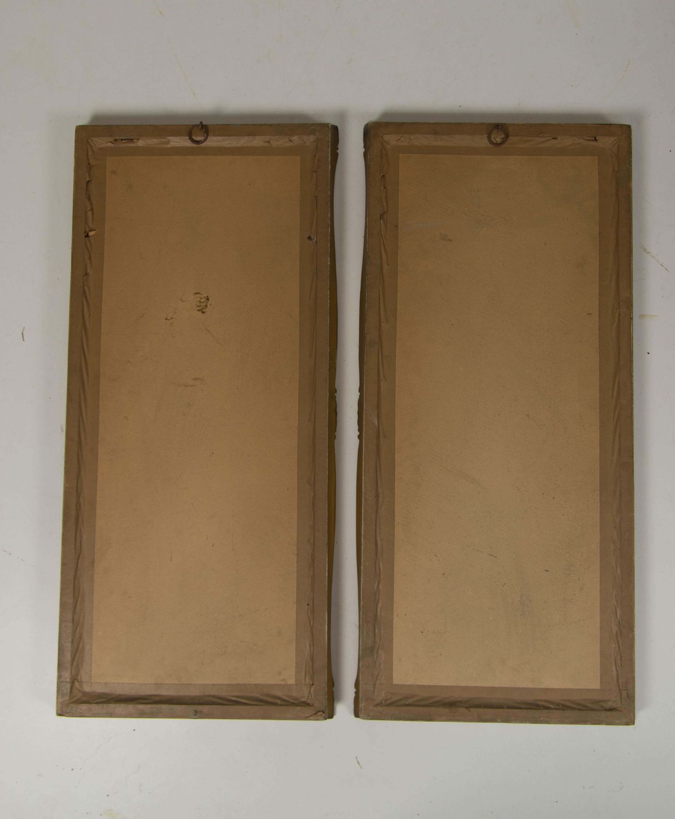 photo furniture Art Nouveau Diptych Landscape Paintings, Oil On Canvas, Signed 1930