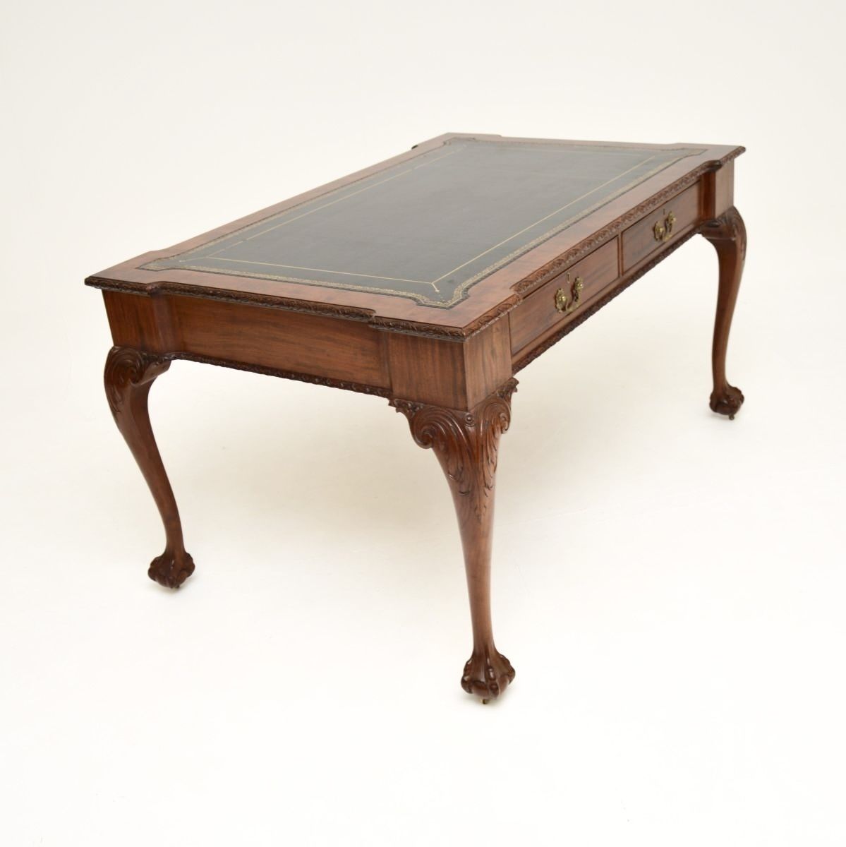 photo for sale Antique Mahogany Chippendale Revival Desk By Gillows