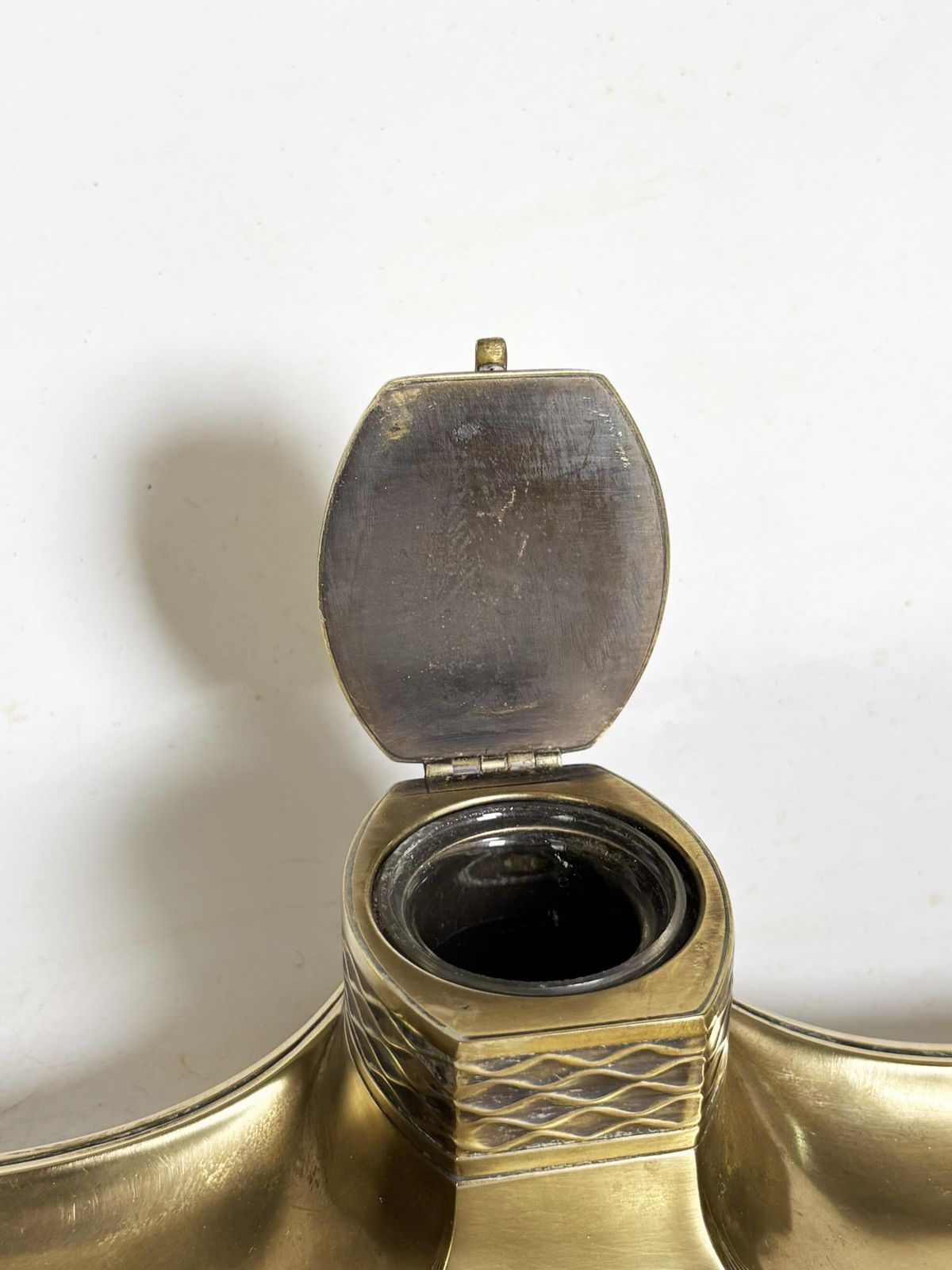 photo furniture Art Nouveau Brass Inkwell, France, 1900