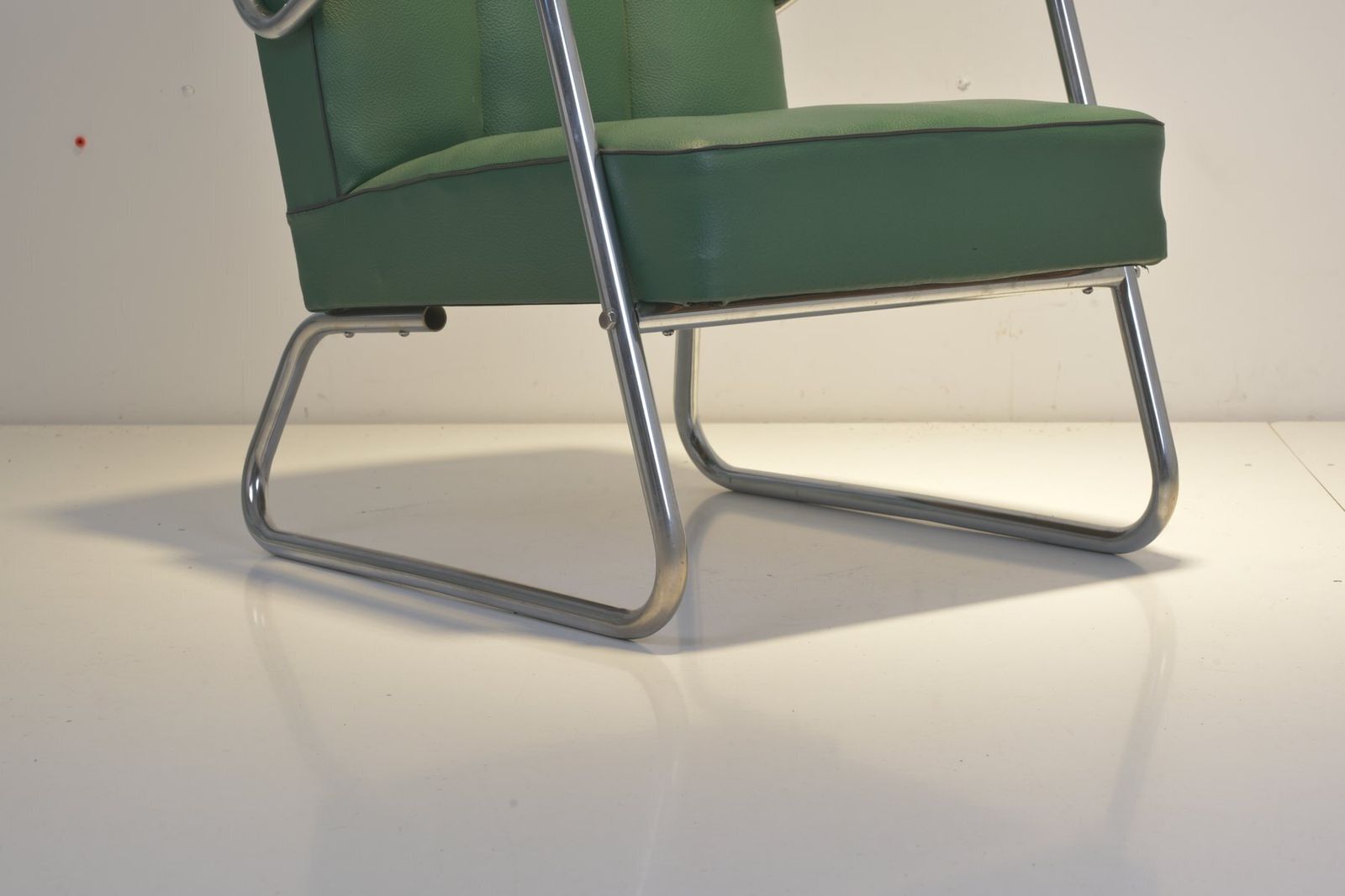 Steel Tube Chair From Drabert, 1950 photo vintage
