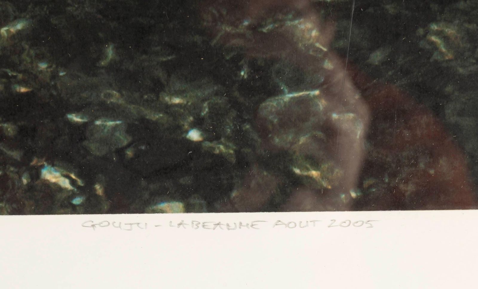 Colour Photograph, Signed Gouju Labeaume, August 2005, Mounted Under Glass. photo buy