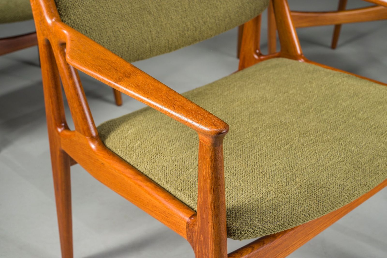 Danish Ella Chairs In Teak Attributed To Arne Vodder For Vamo Sønderborg, 1960s, Set Of 6 photo Furniture