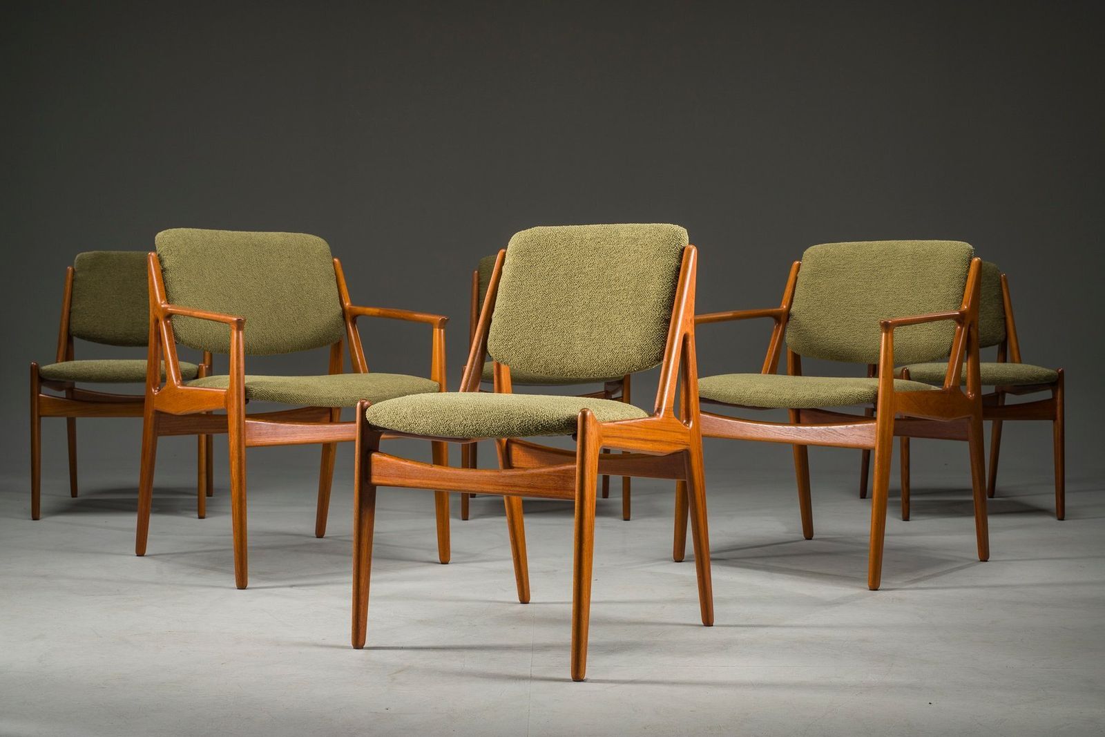 3656.0 Danish Ella Chairs In Teak Attributed To Arne Vodder For Vamo Sønderborg, 1960s, Set Of 6 photo