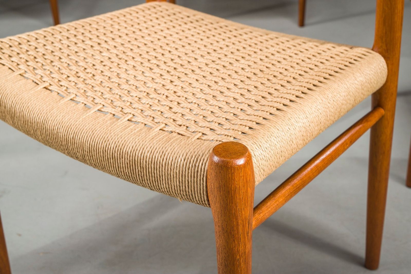 Danish Teak Model 75 Dining Chairs By Niels Møller, 1960s, Set Of 8 photo Furniture
