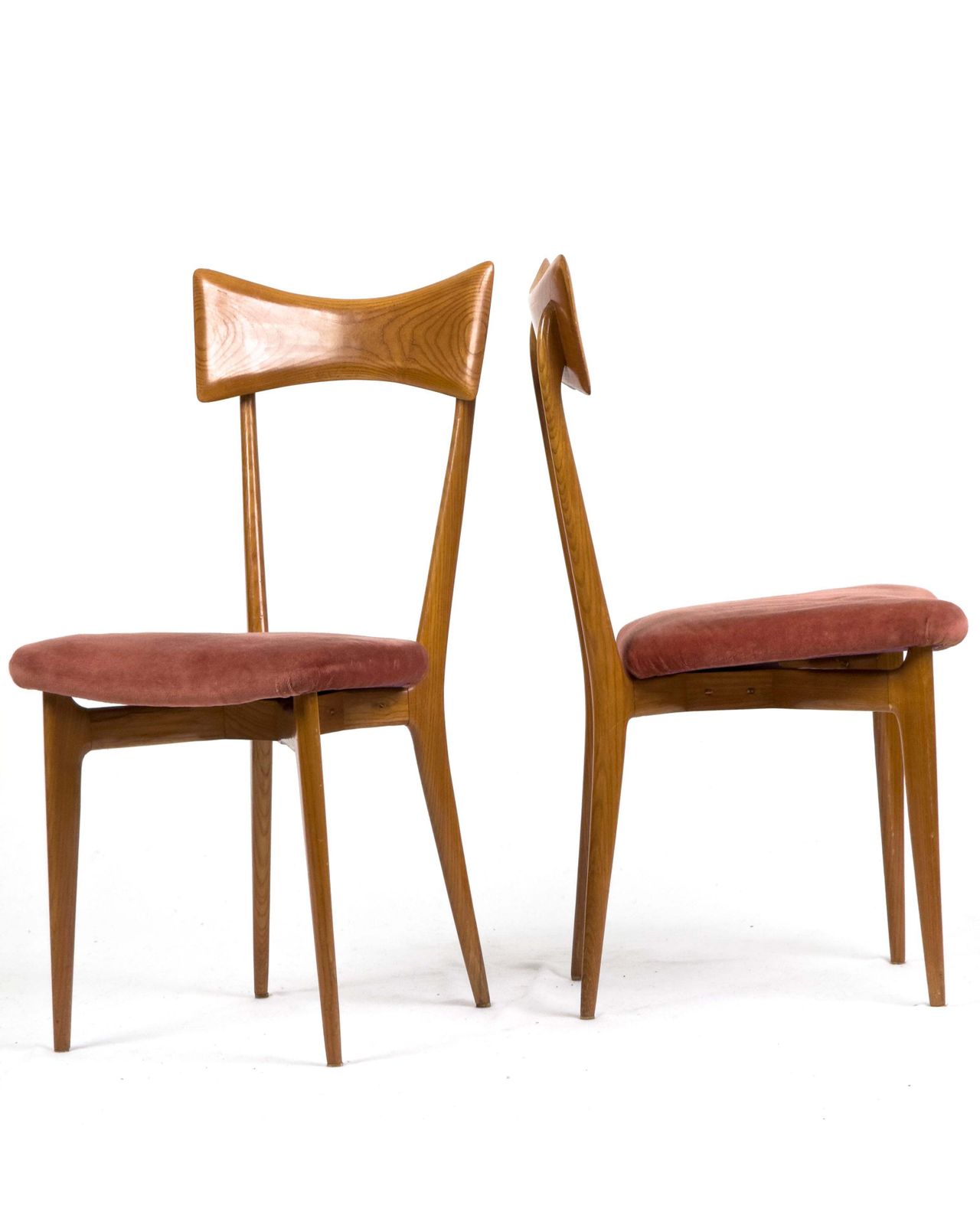 photo for sale Set Of 6 Vintage Dining Chairs By Ico Parisi For Ariberto Colombo, Cantù