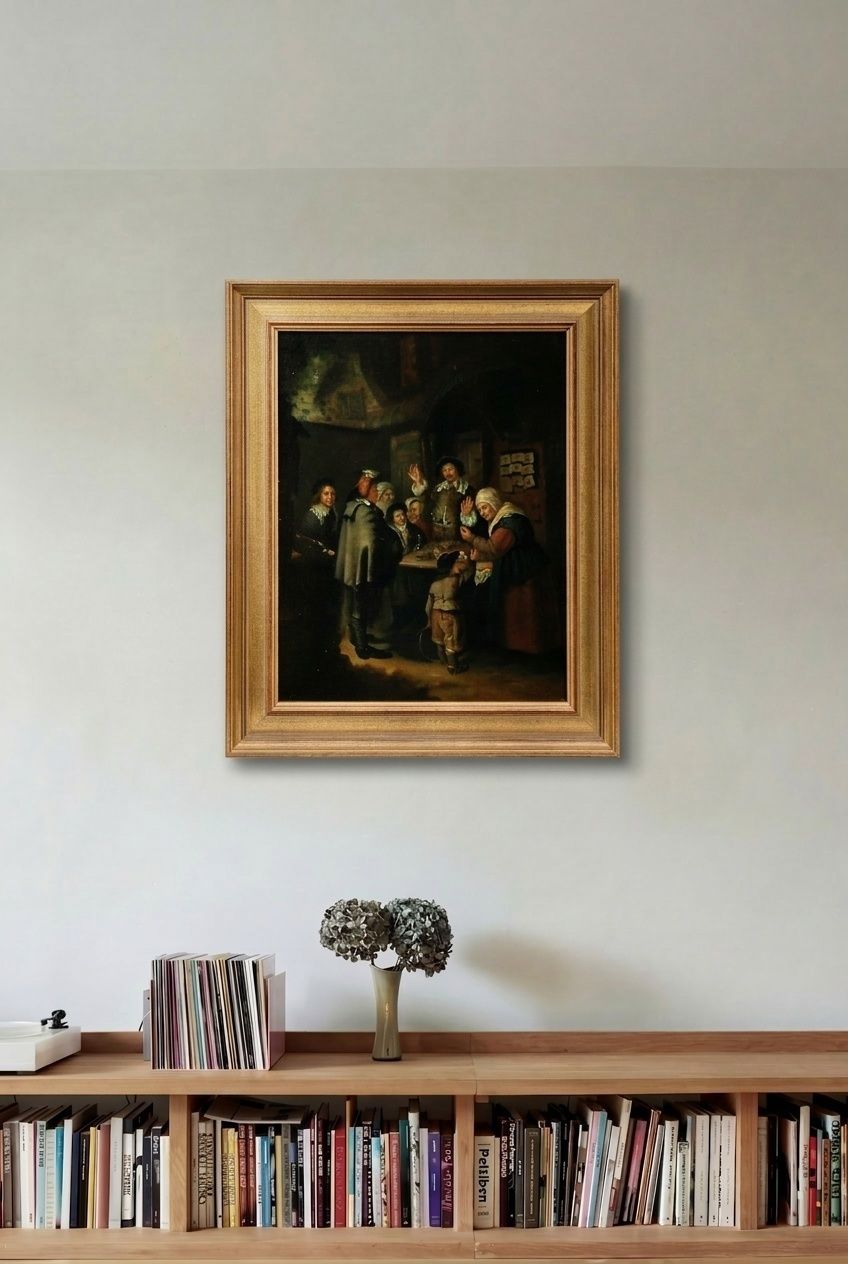 Dutch School Late 19th Century Oil   The Charlatan photo for sale