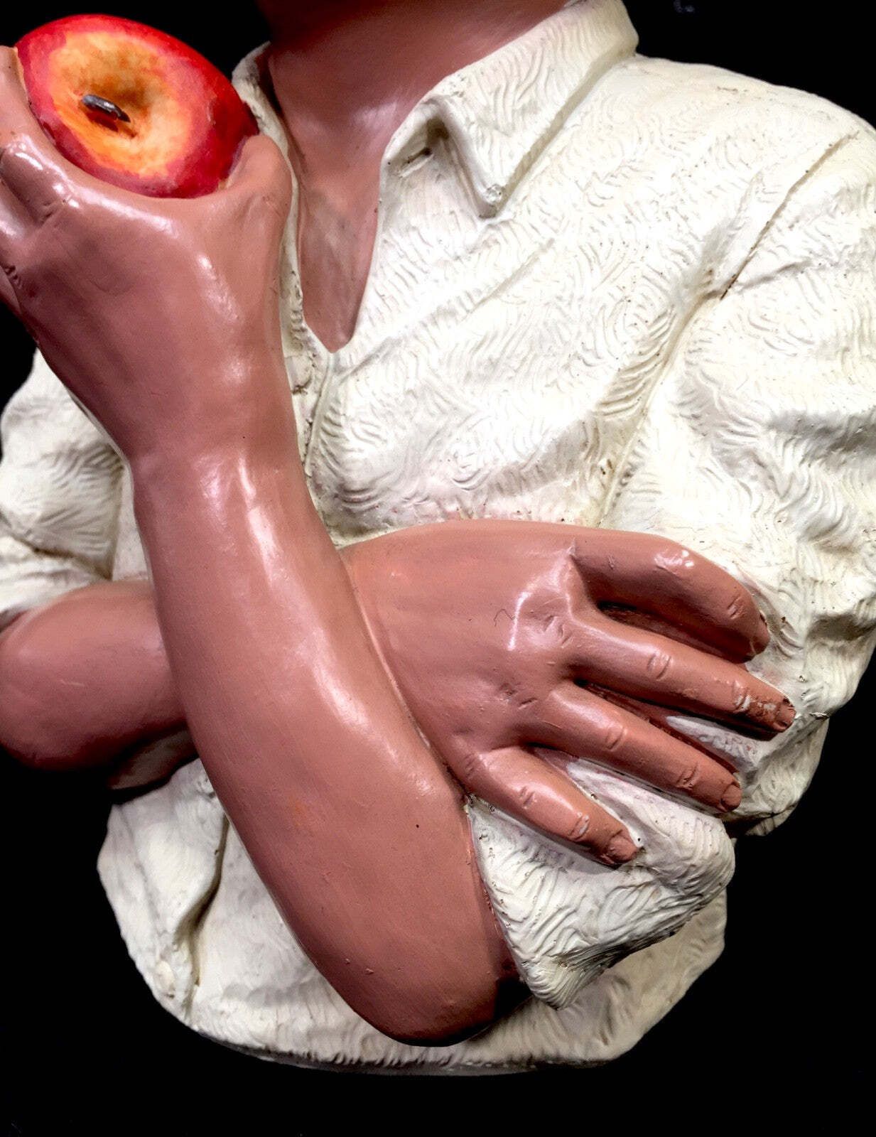 Vintage “Callek” Boy With Apple Statue / Tabletop Counter Display Mannequin photo 79.0