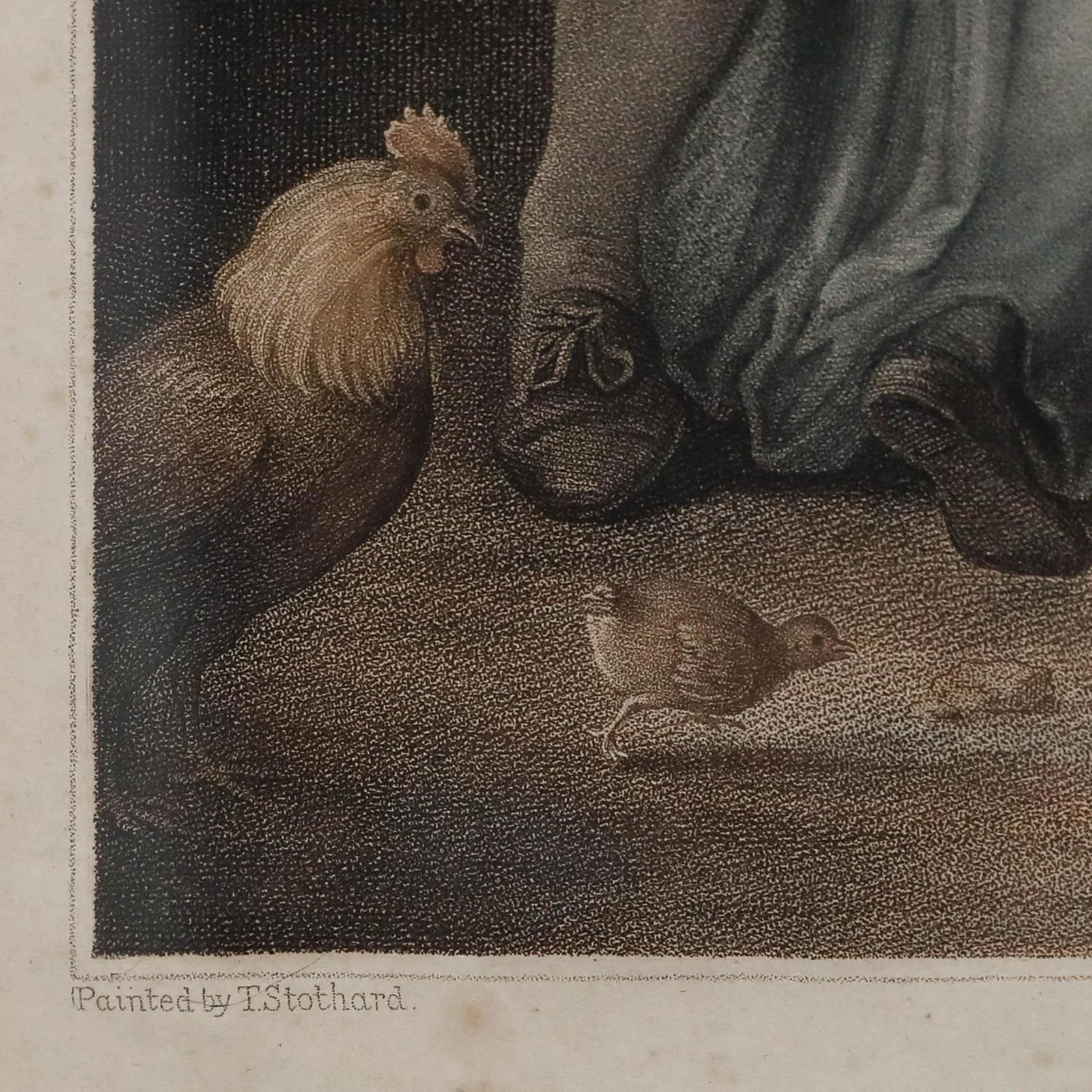 Charles Knight After Thomas Stothard   Stipple Engraving, The Tenant's Family photo Art