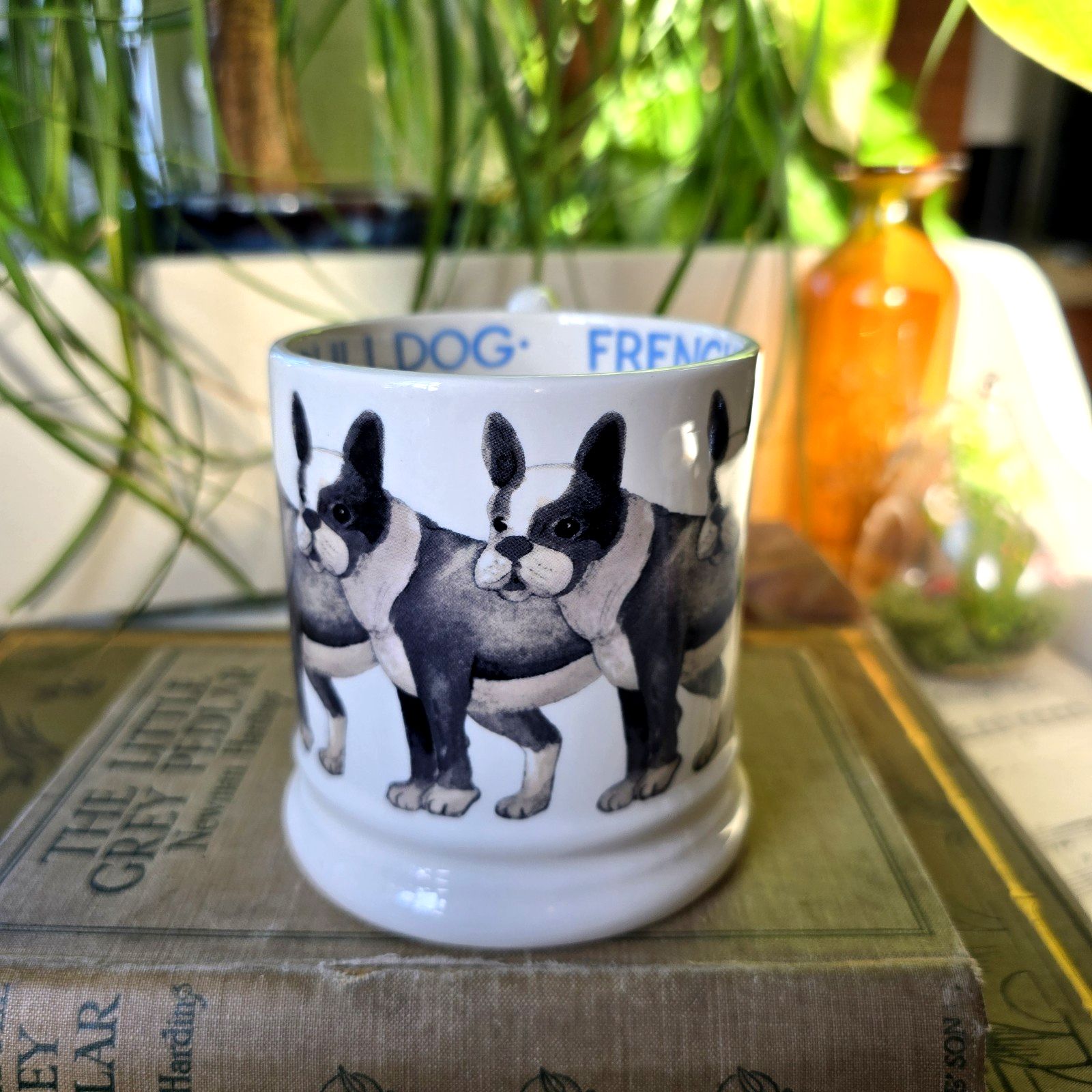 Emma Bridgewater French Bulldog 1/2 Pint Mug Very Rare photo furniture